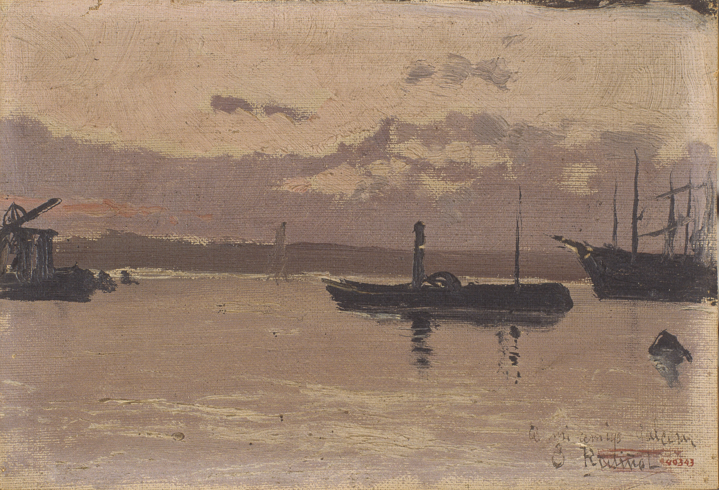 image for: Santiago Rusiñol - Nota de port - 1888-1890