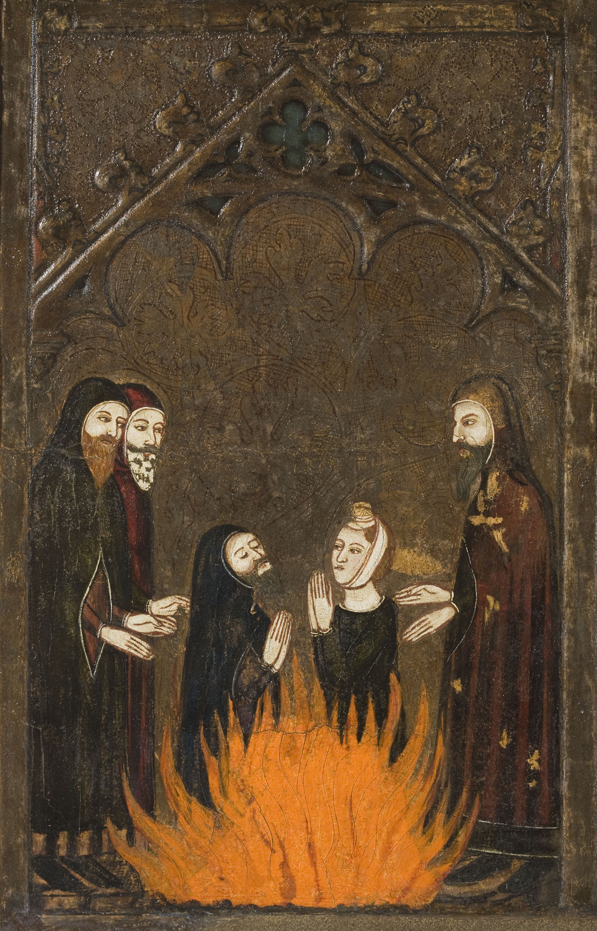 image for: Mestre de Vallbona de les Monges (Guillem Seguer ?) - Frontal del Corpus Christi - Cap a 1335-1345 [1]