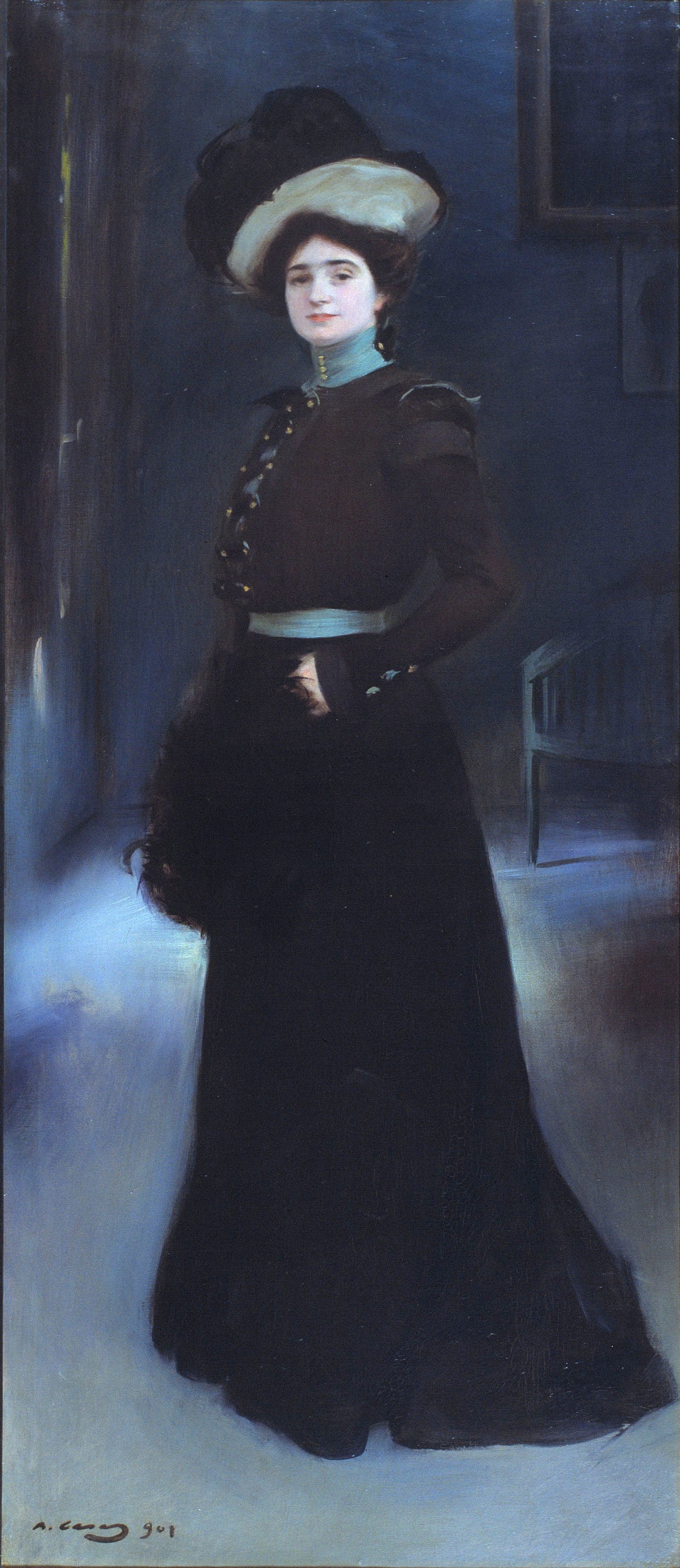 image for: Ramon Casas - Retrat d'Isabel Llorach - 1901