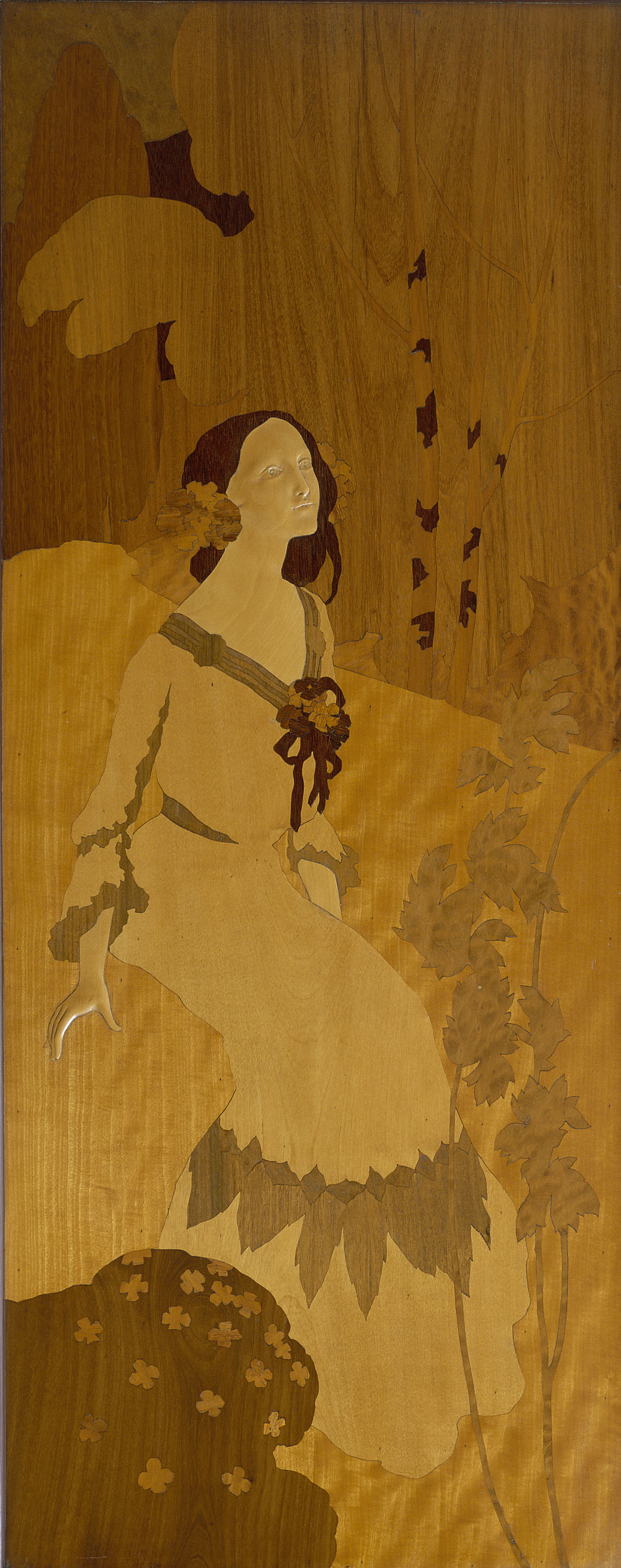 image for: Gaspar Homar - Donzella al bosc - Cap a 1905