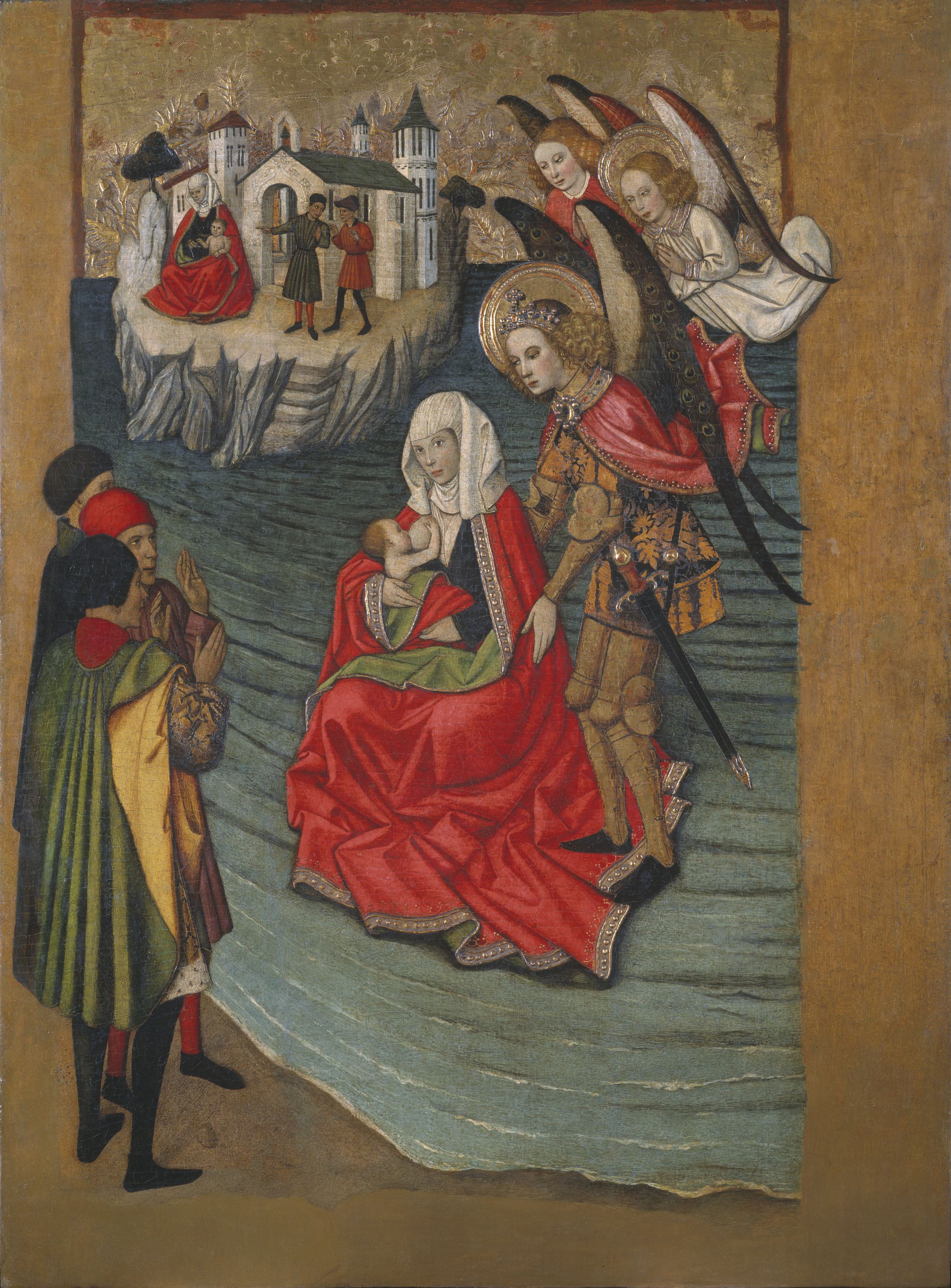 image for: Jaume Huguet - Miracle del mont Saint-Michel - Cap a 1455-1460