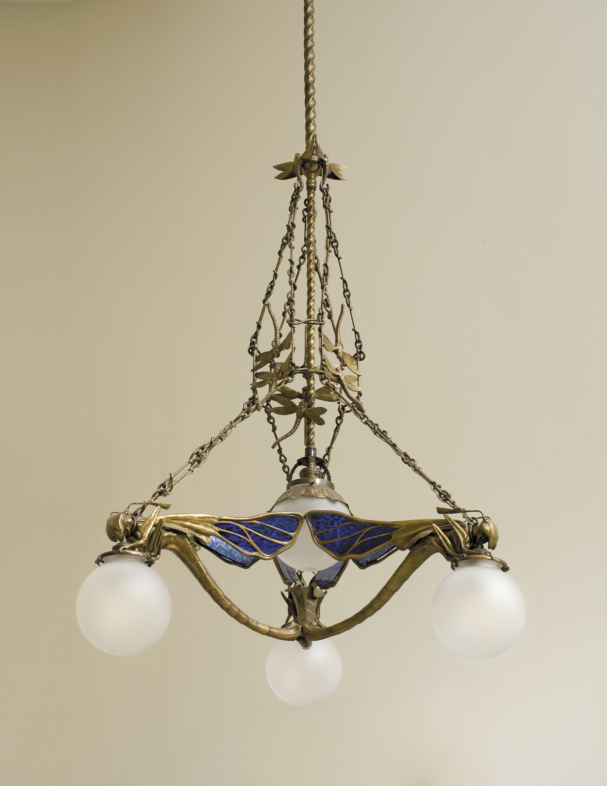 image for: Gaspar Homar - Llum de sostre amb libèl·lules - Cap a 1906