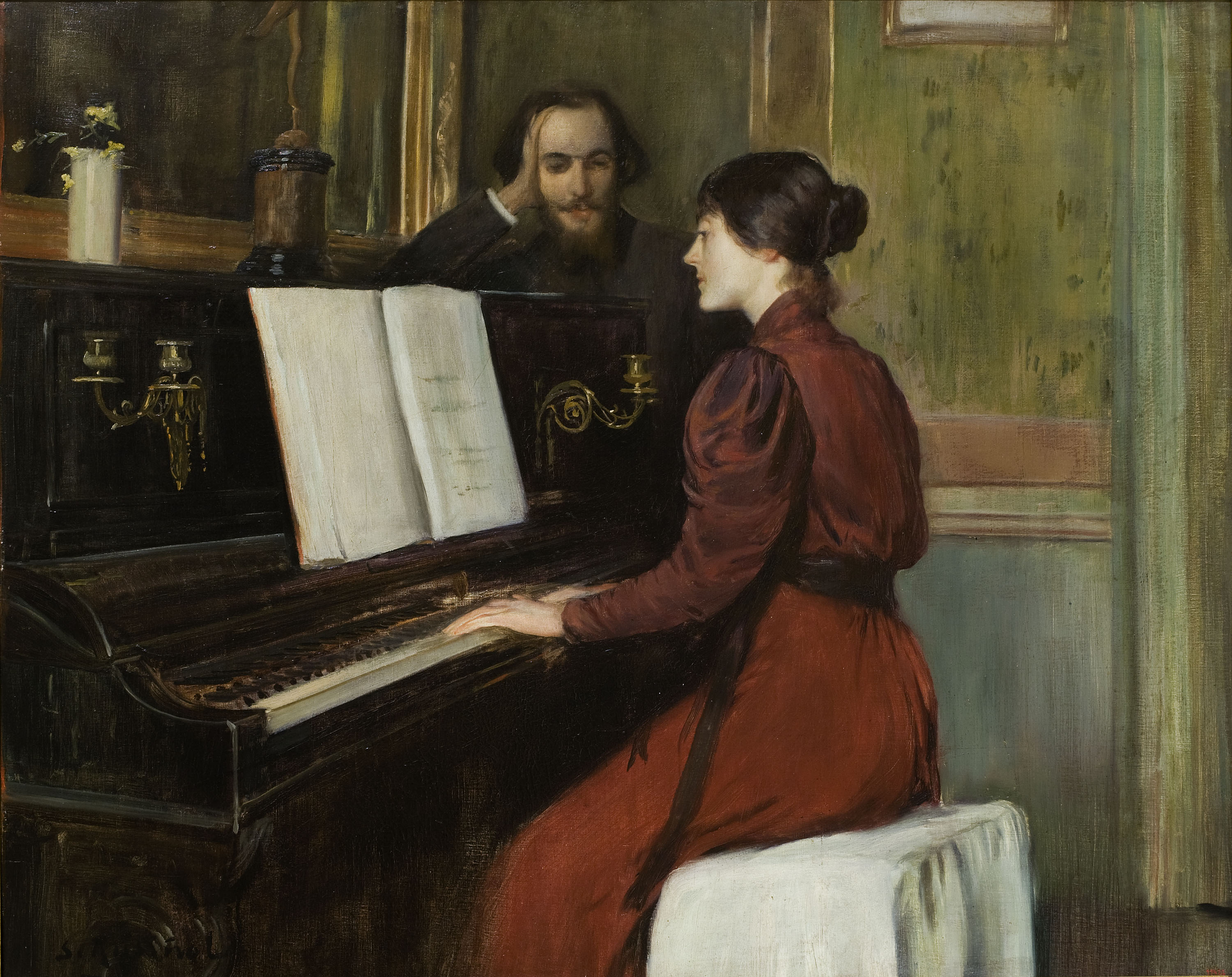 image for: Santiago Rusiñol - Una romança - París, 1894