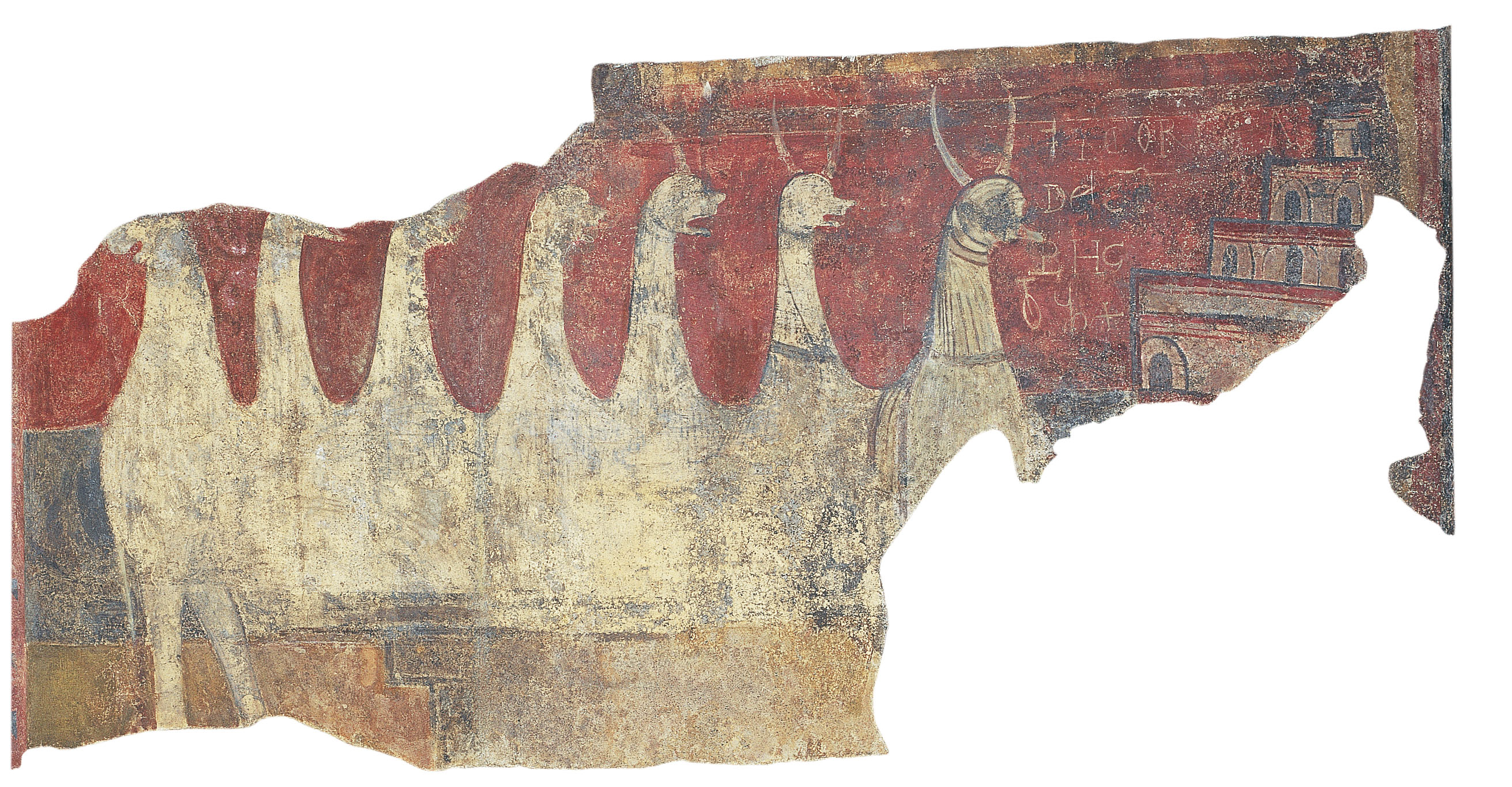 image for: Mestre de Boí - Torre i bèstia apocalíptica de Sant Joan de Boí - Cap a 1100 [1]