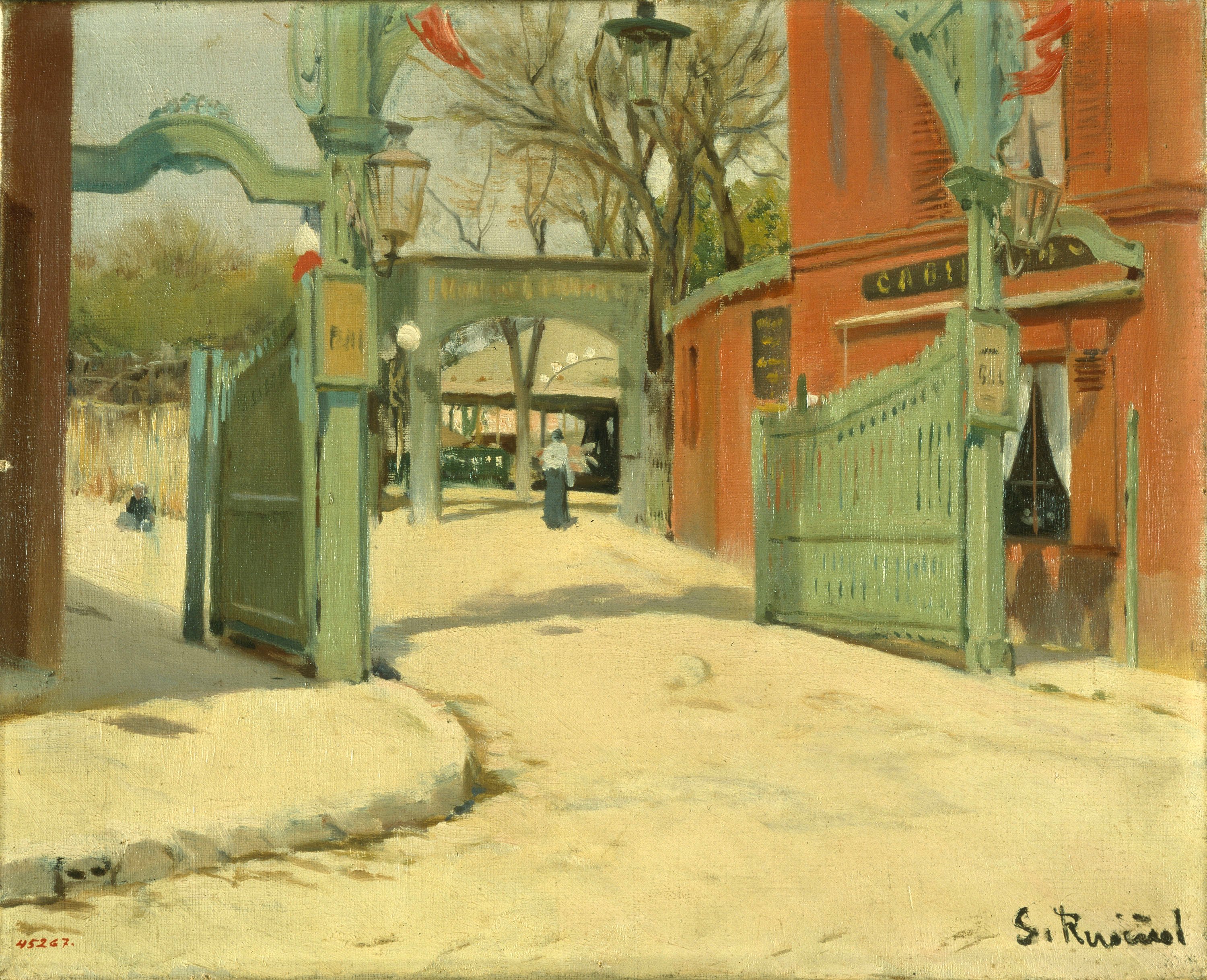 image for: Santiago Rusiñol - Entrada al parc del Moulin de la Galette - París, 1891