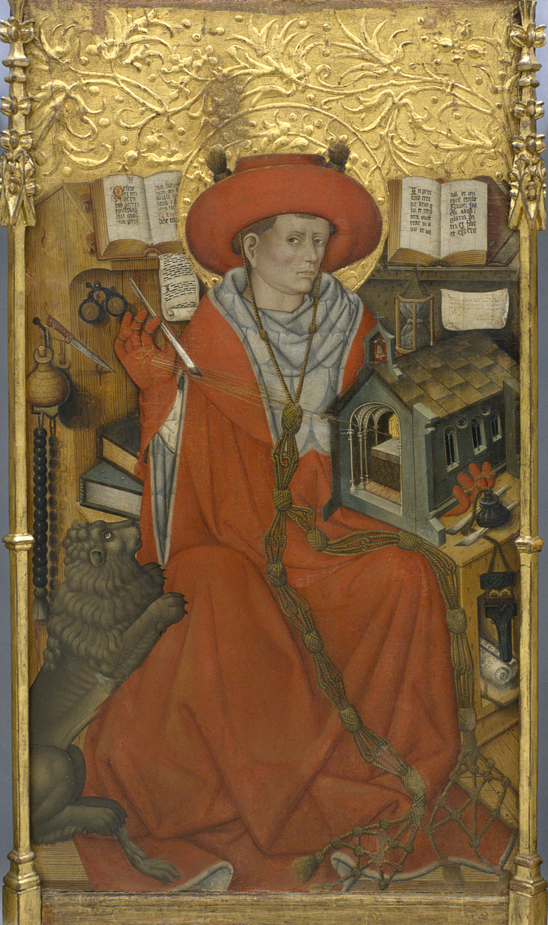 image for: Jaume Ferrer - Sant Jeroni en el seu estudi - Cap a 1450