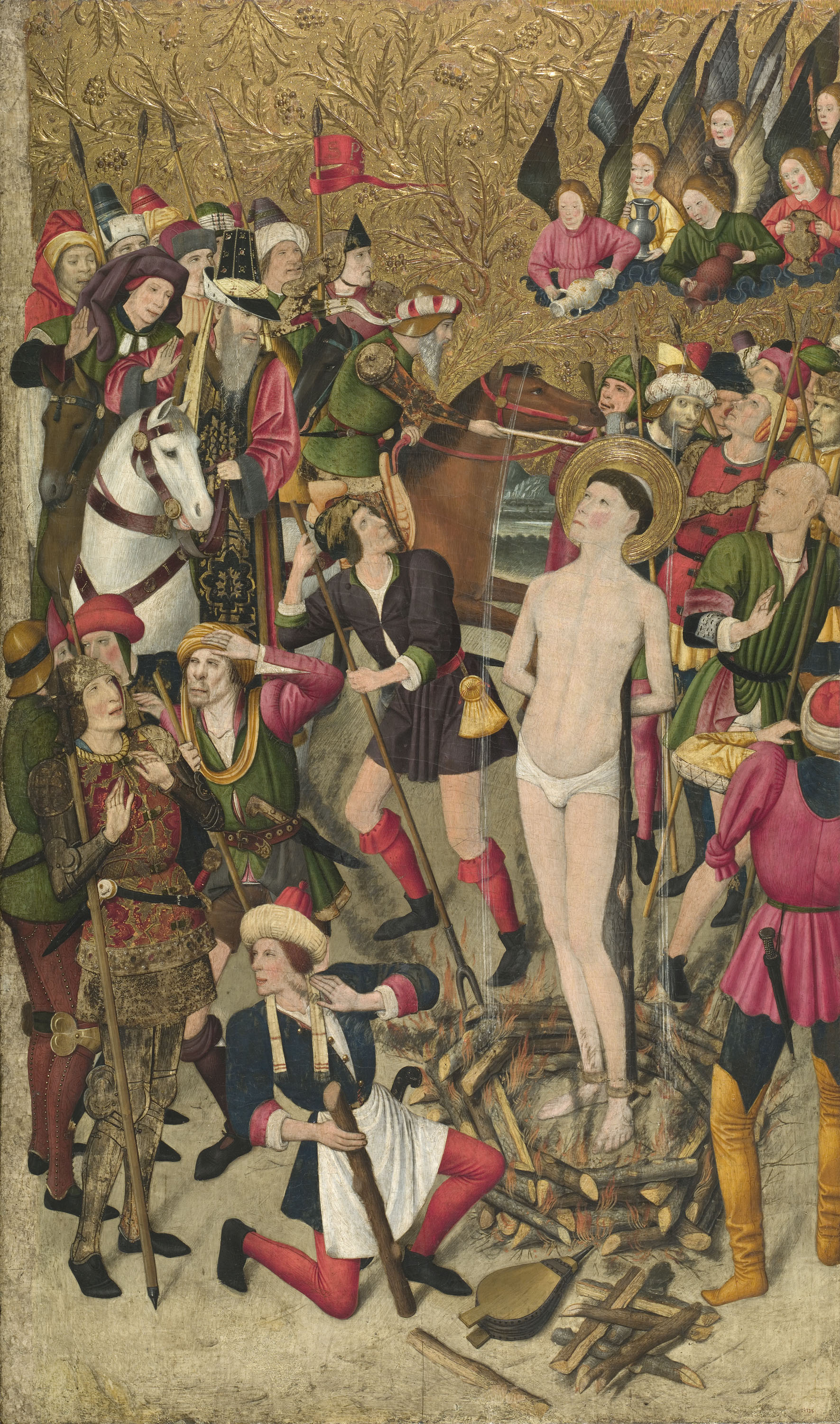 image for: Jaume Huguet - Sant Vicenç a la foguera - Cap a 1455-1460