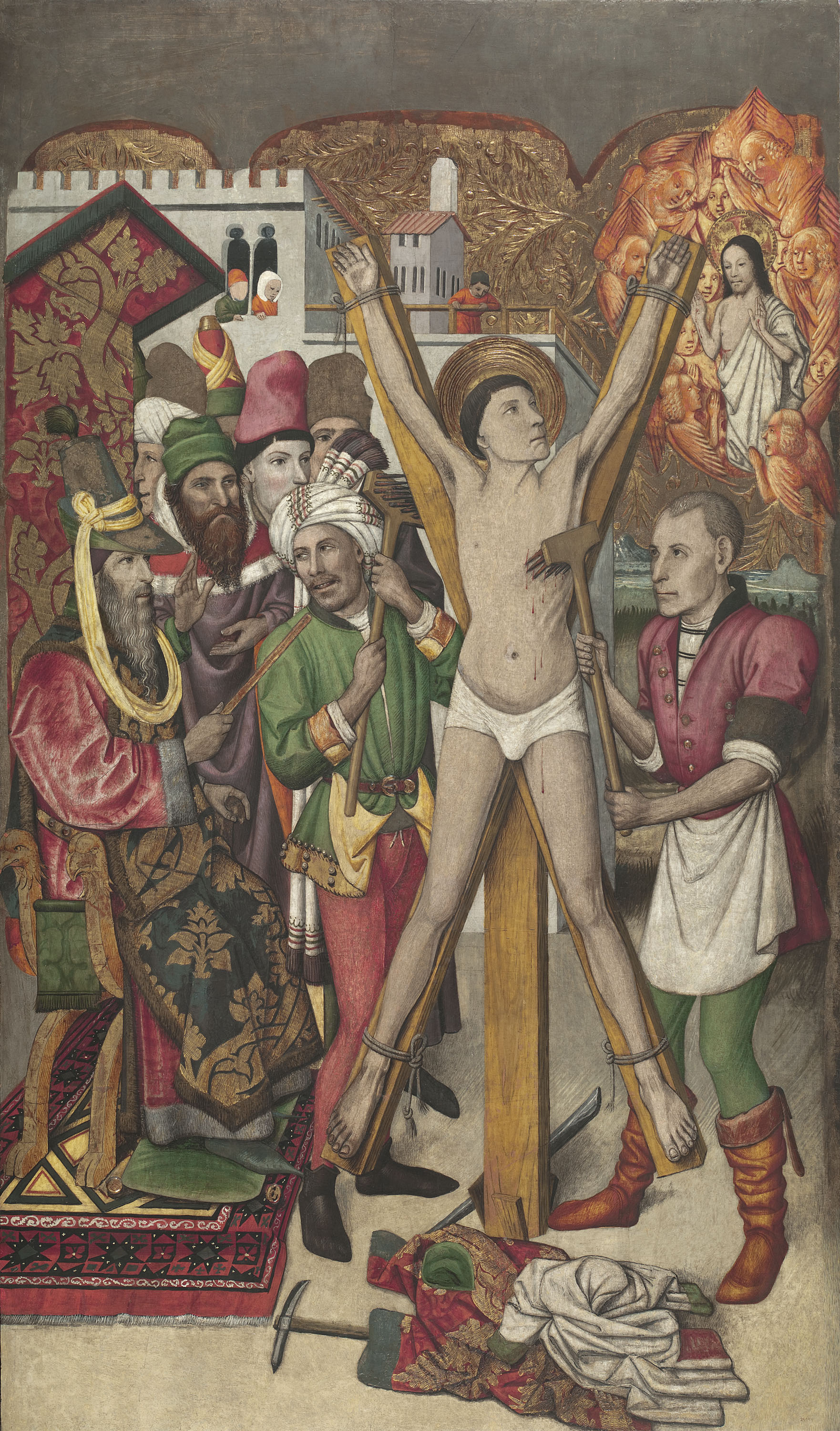image for: Jaume Huguet - Sant Vicenç a l'eculi - Cap a 1455-1460