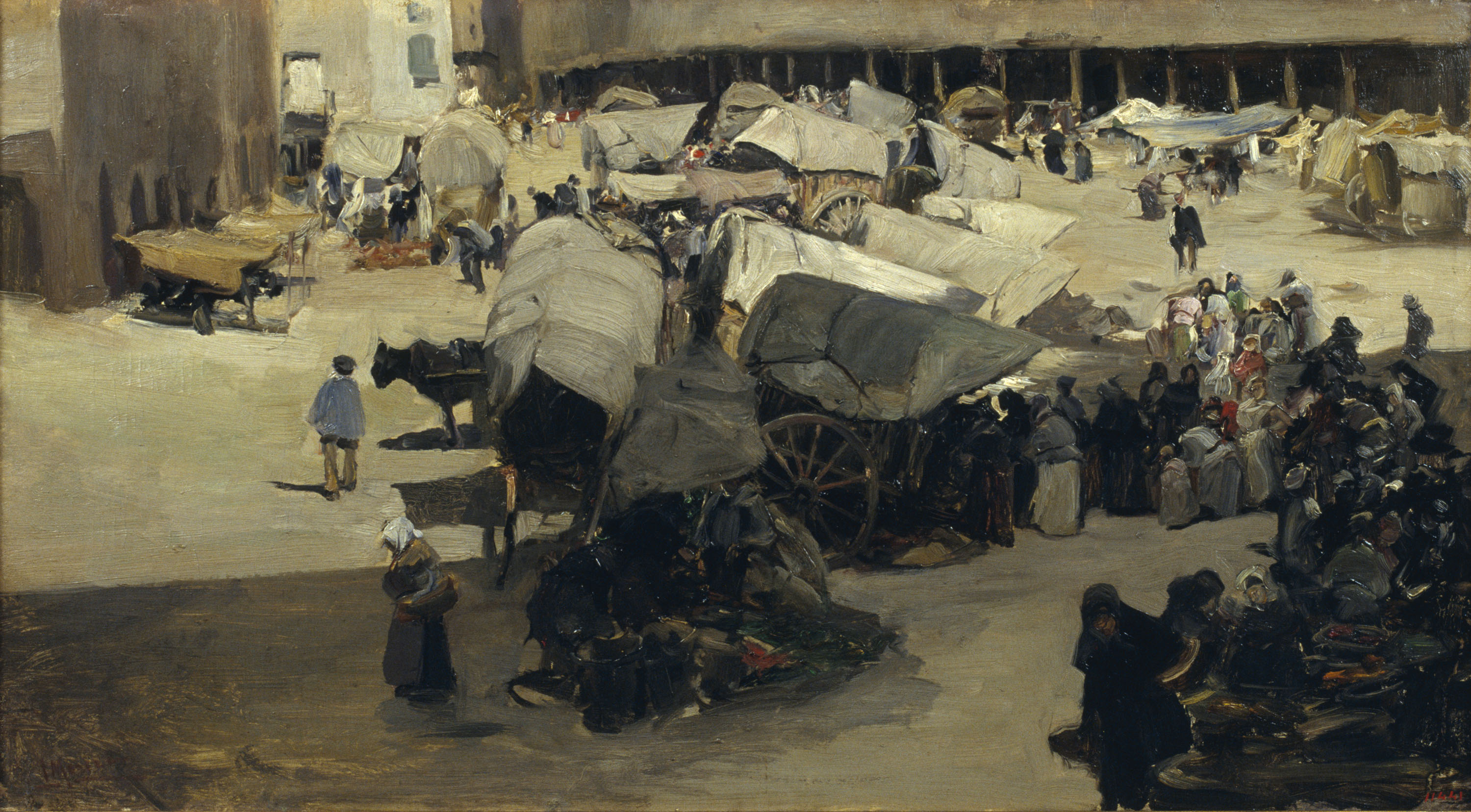 image for: Jaume Morera - Mercat de Santa Coloma de Queralt - Cap a 1895