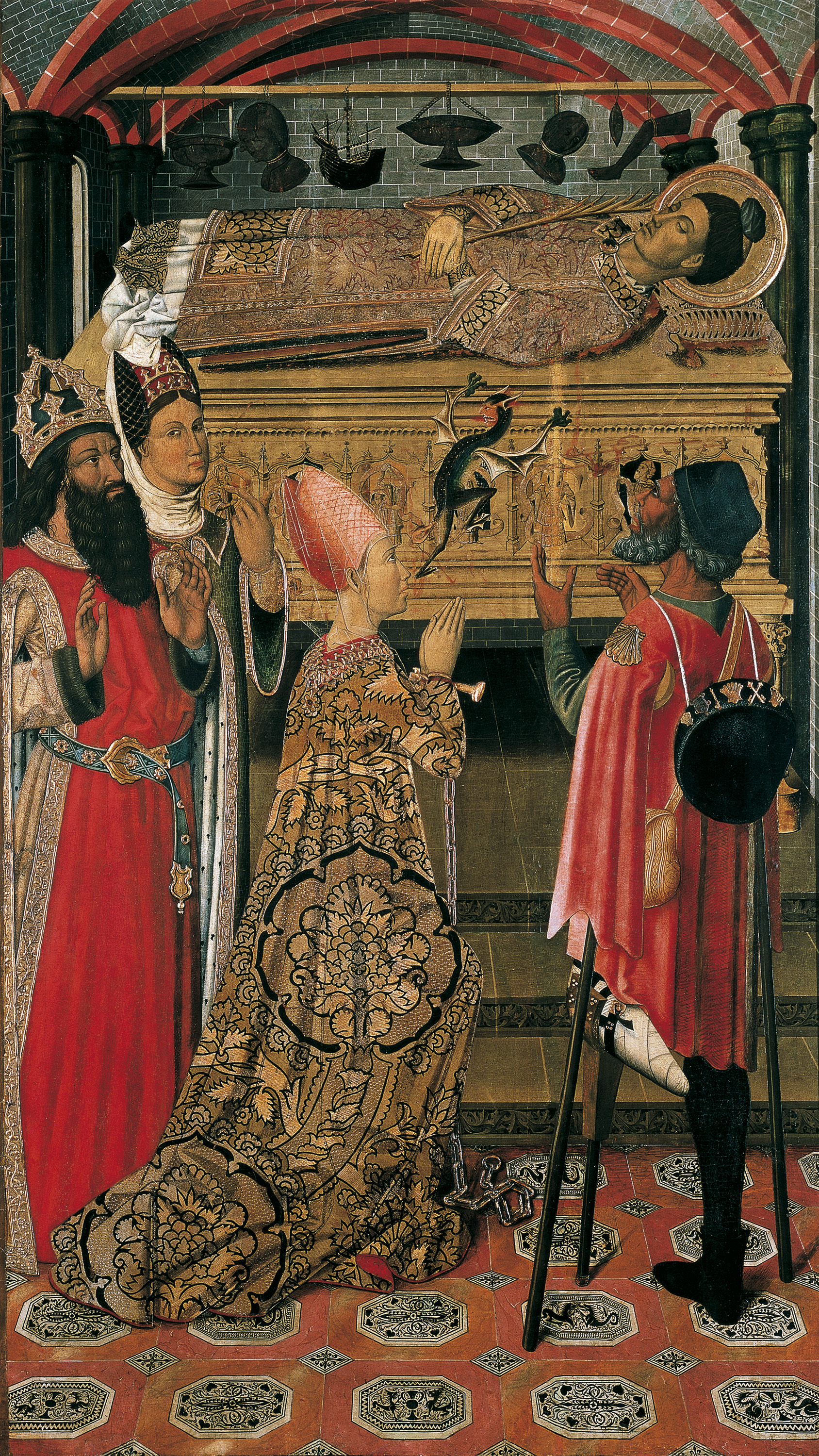 image for: Grup Vergós - La princesa Eudòxia davant la tomba de sant Esteve - 1495-1500