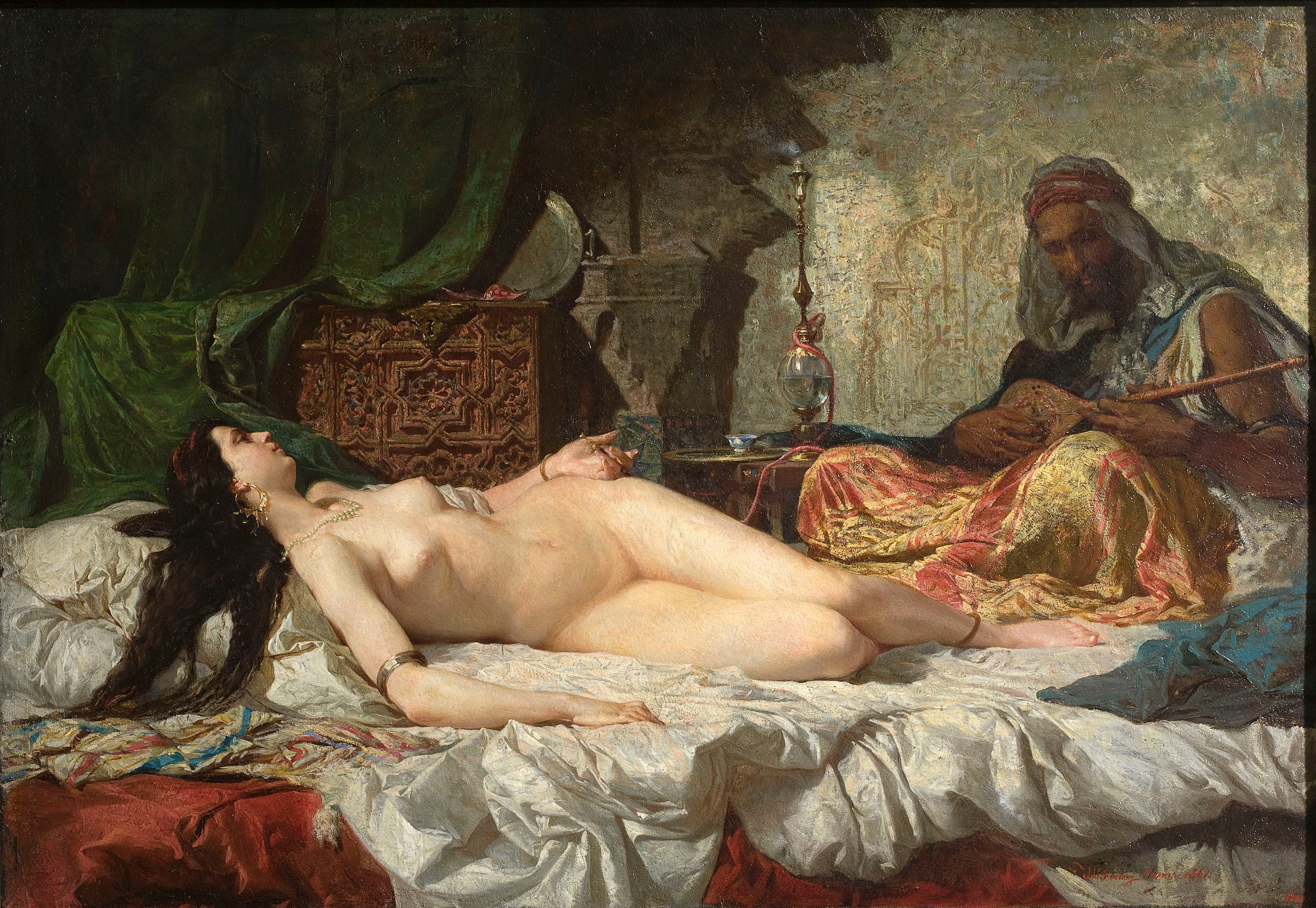 image for: Marià Fortuny - L'odalisca - Roma, 1861