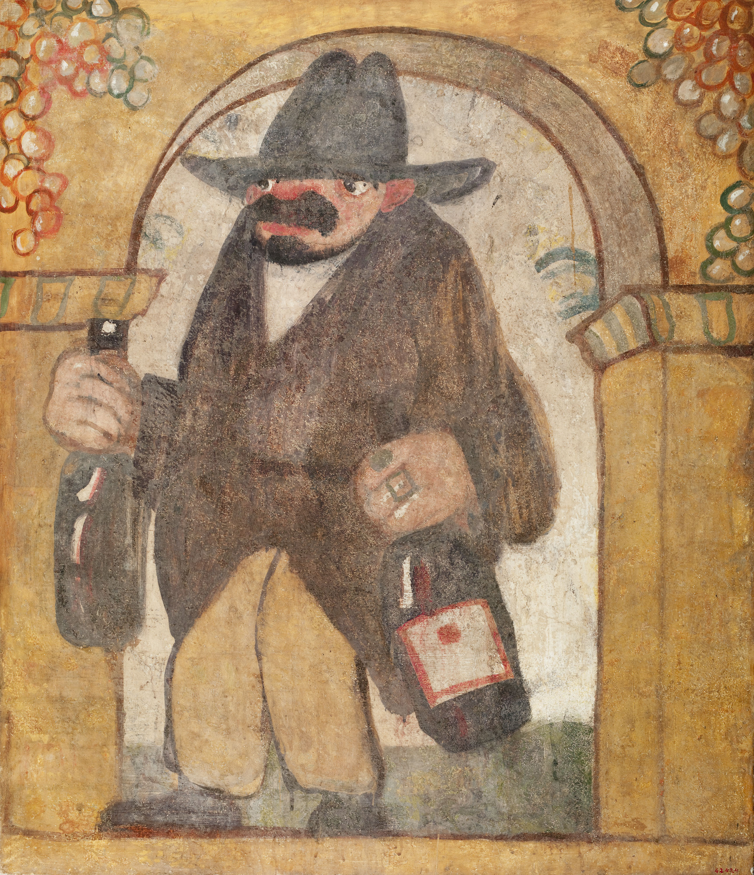image for: Xavier Nogués - Fragment de la decoració mural del celler de les Galeries Laietanes - 1915