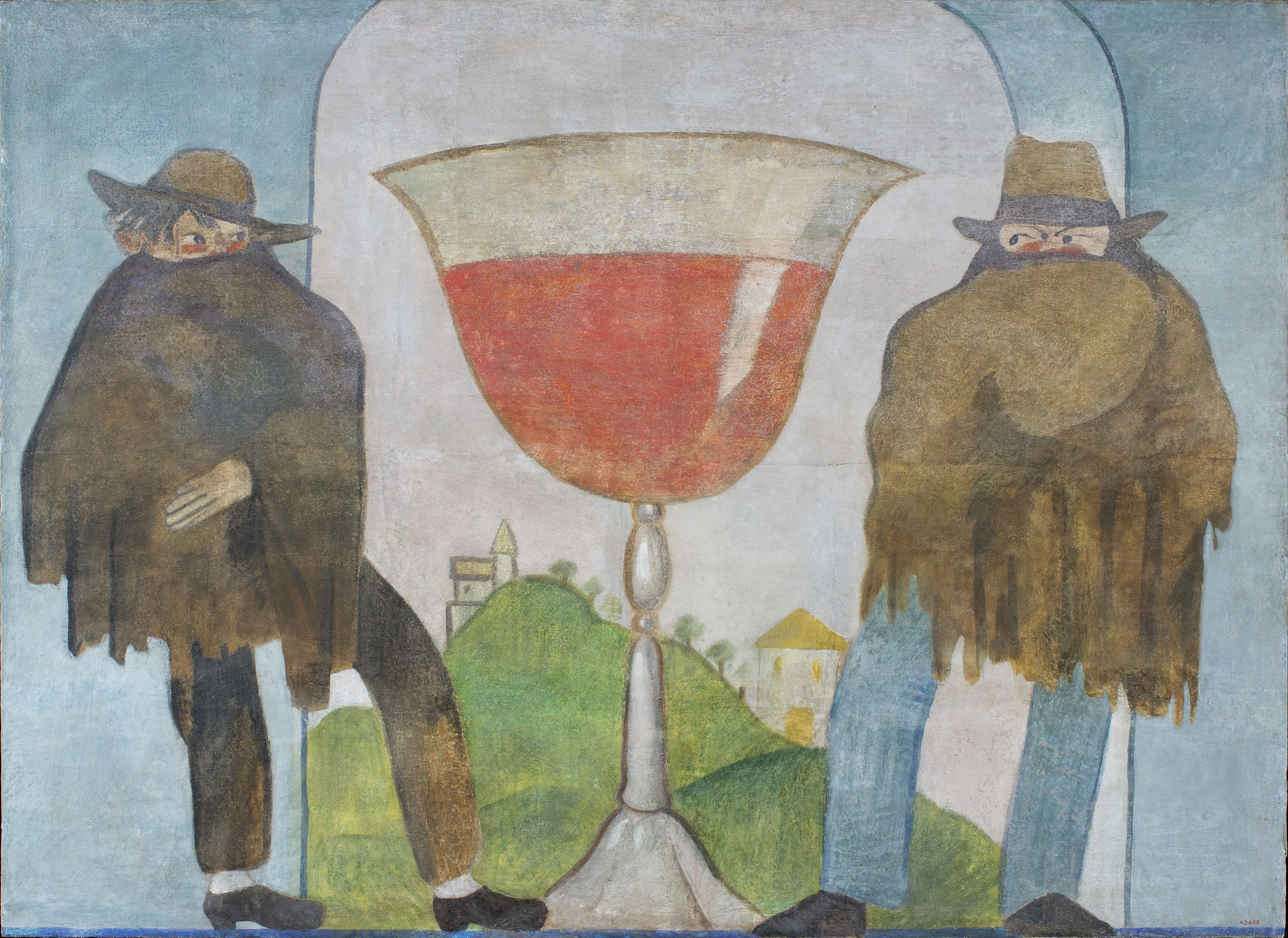 image for: Xavier Nogués - Fragment de la decoració mural del celler de les Galeries Laietanes - 1915