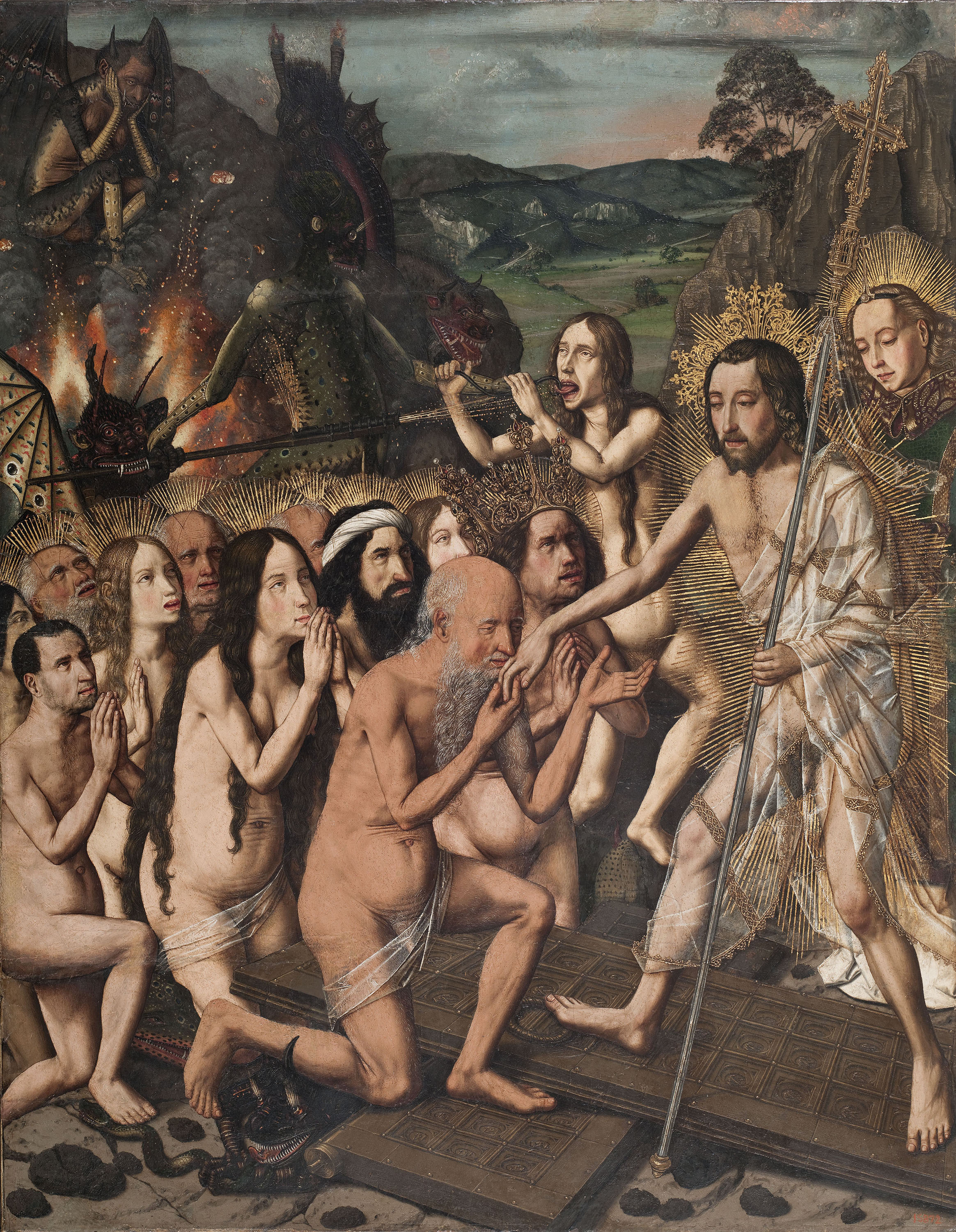 image for: Bartolomé Bermejo - Davallament de Crist als Llimbs - Cap a 1474-1479