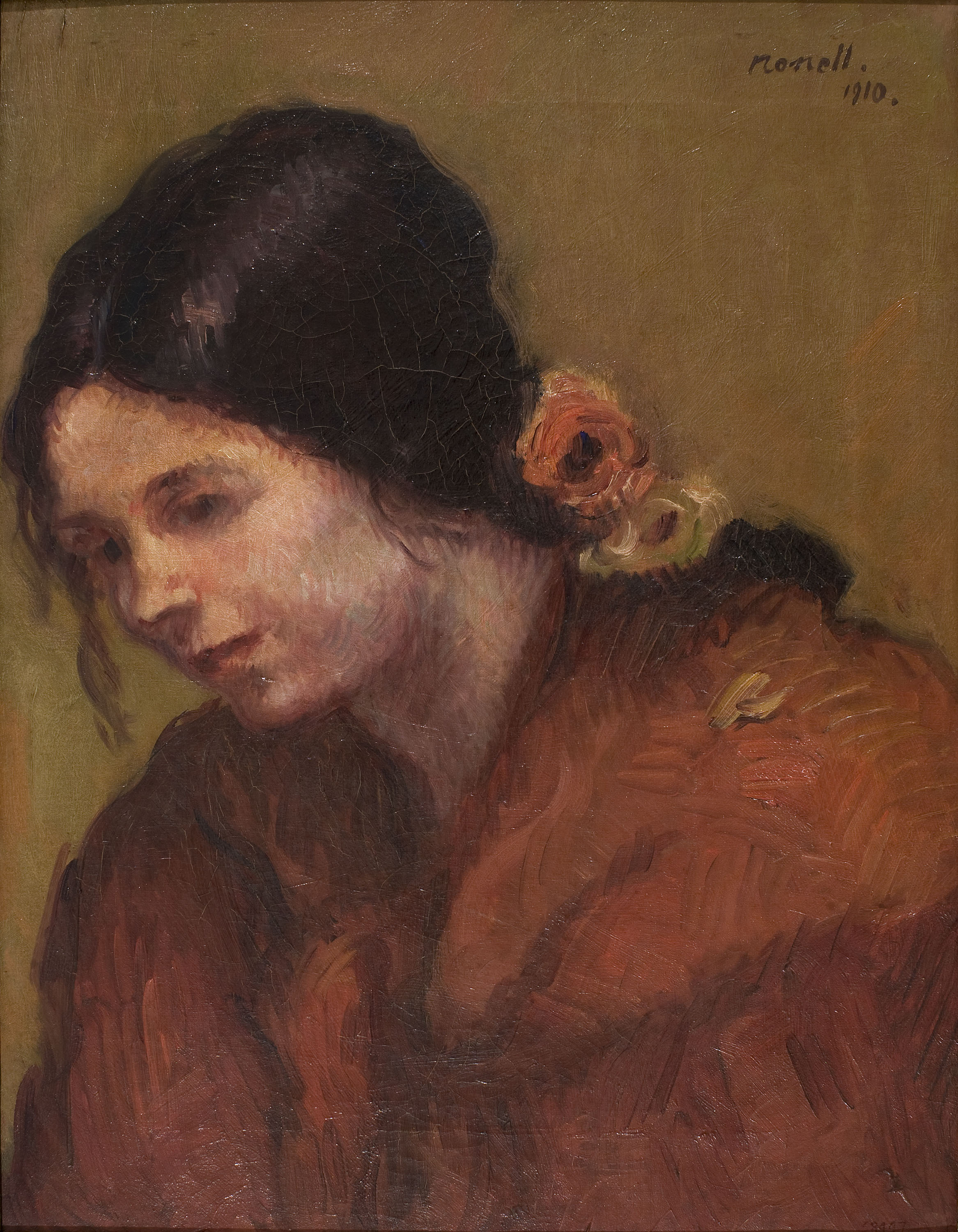 image for: Isidre Nonell - Bust de gitana - Barcelona, 1910