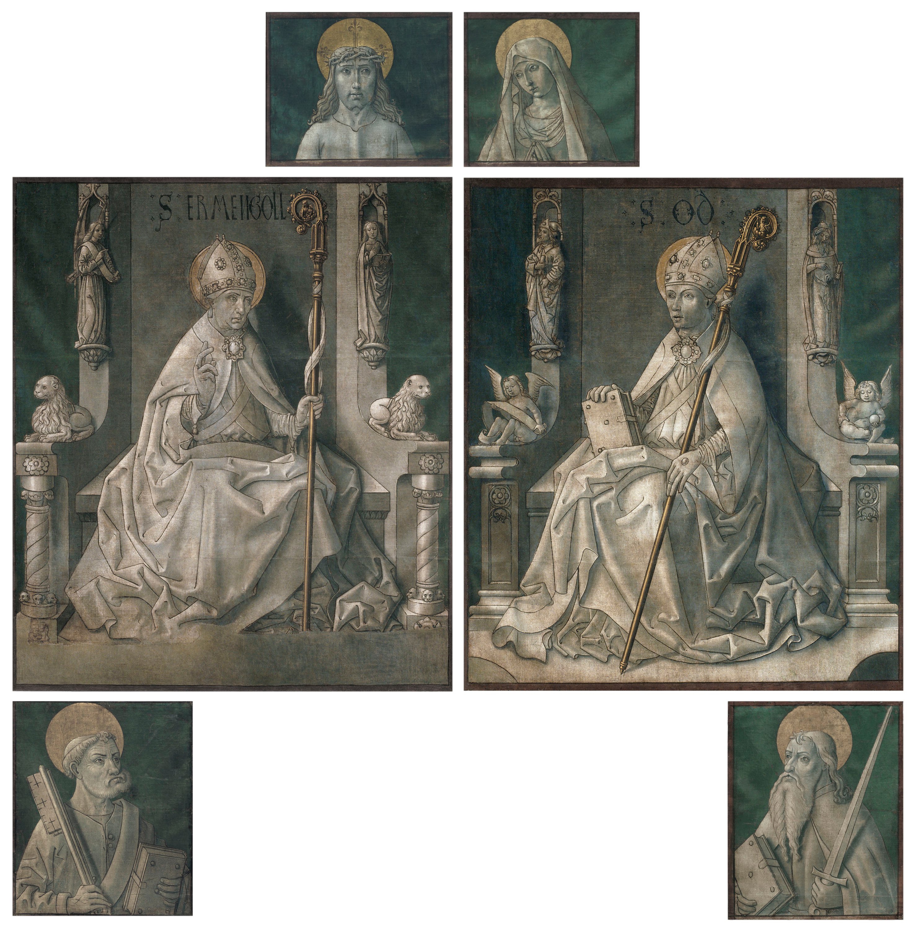 image for: Mestre de la Seu d'Urgell - Pintures de les portes de l'orgue de la catedral de la Seu d'Urgell - Cap a 1495-1498 [1]