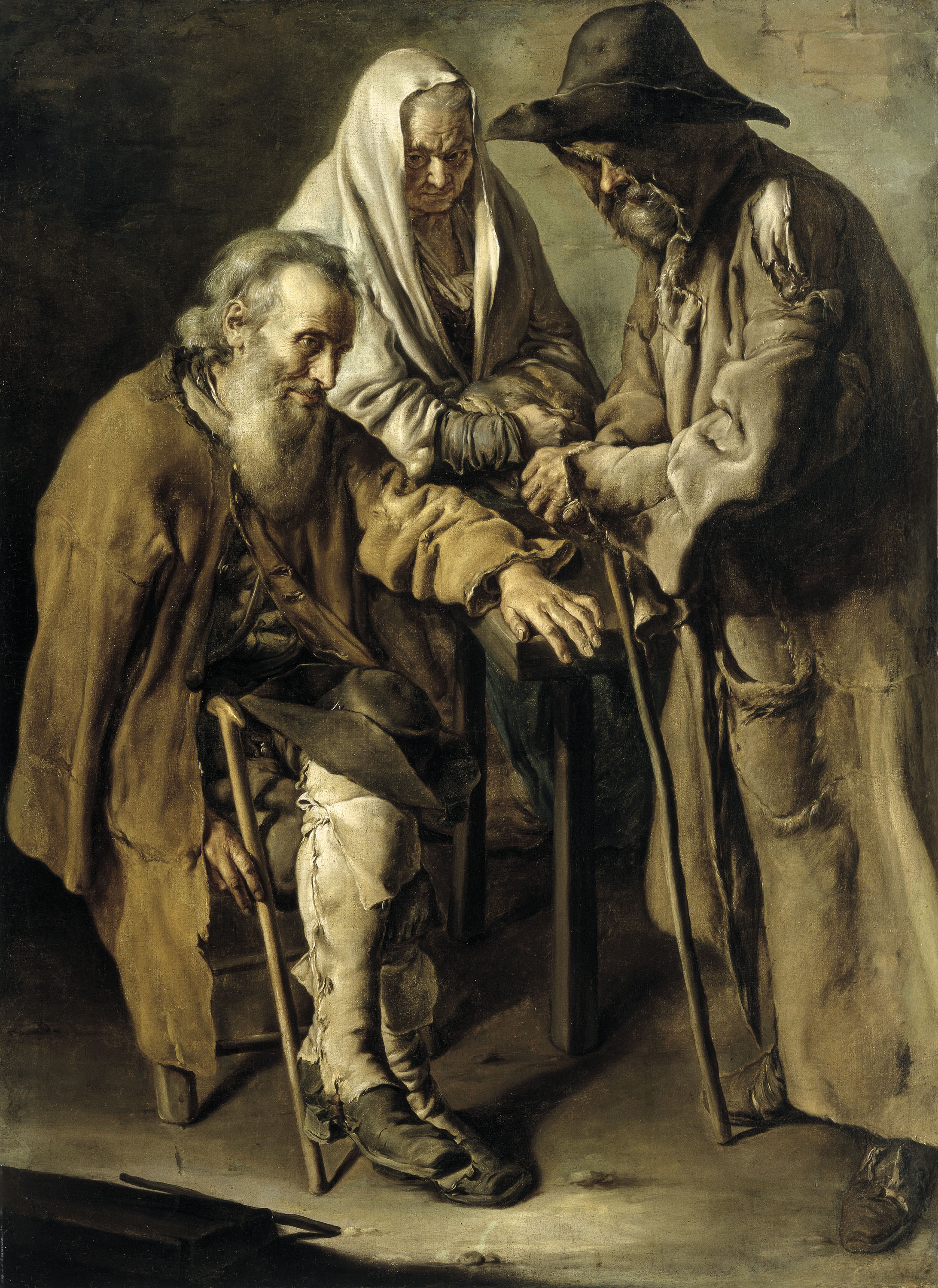 image for: Giacomo Ceruti dit Il Pitocchetto - Tres captaires - 1736