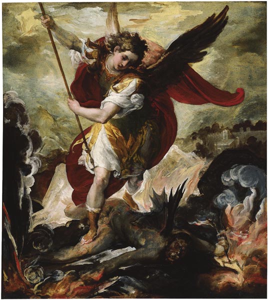 image for: Francesco Maffei - Sant Miquel Arcàngel vencent Llucifer - Cap a 1656