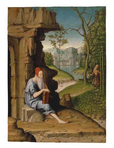 image for: Bartolomeo Montagna - Sant Jeroni al desert - 1450-1523