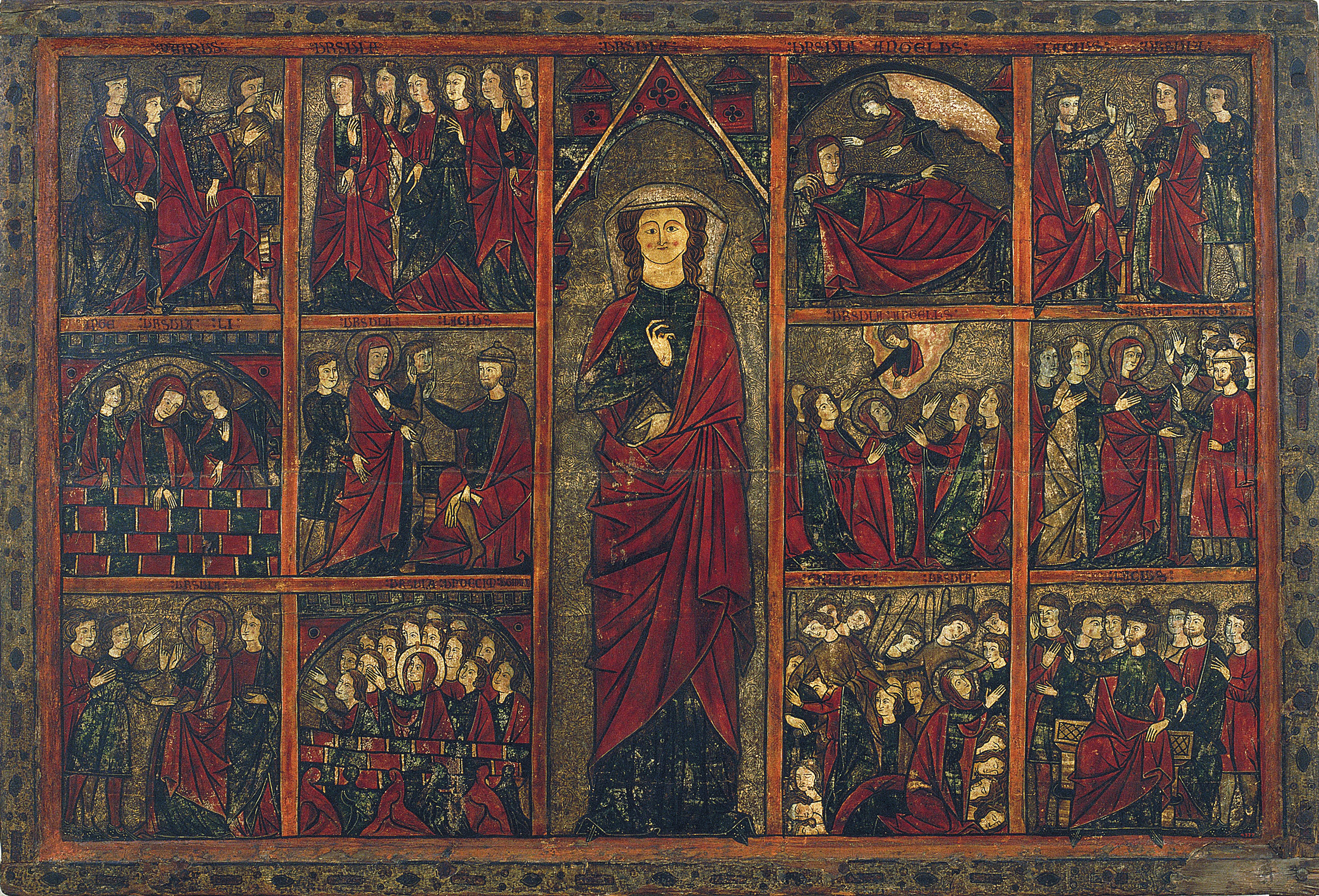 image for: Segon Mestre de Bierge - Taula de santa Úrsula - Cap a 1300