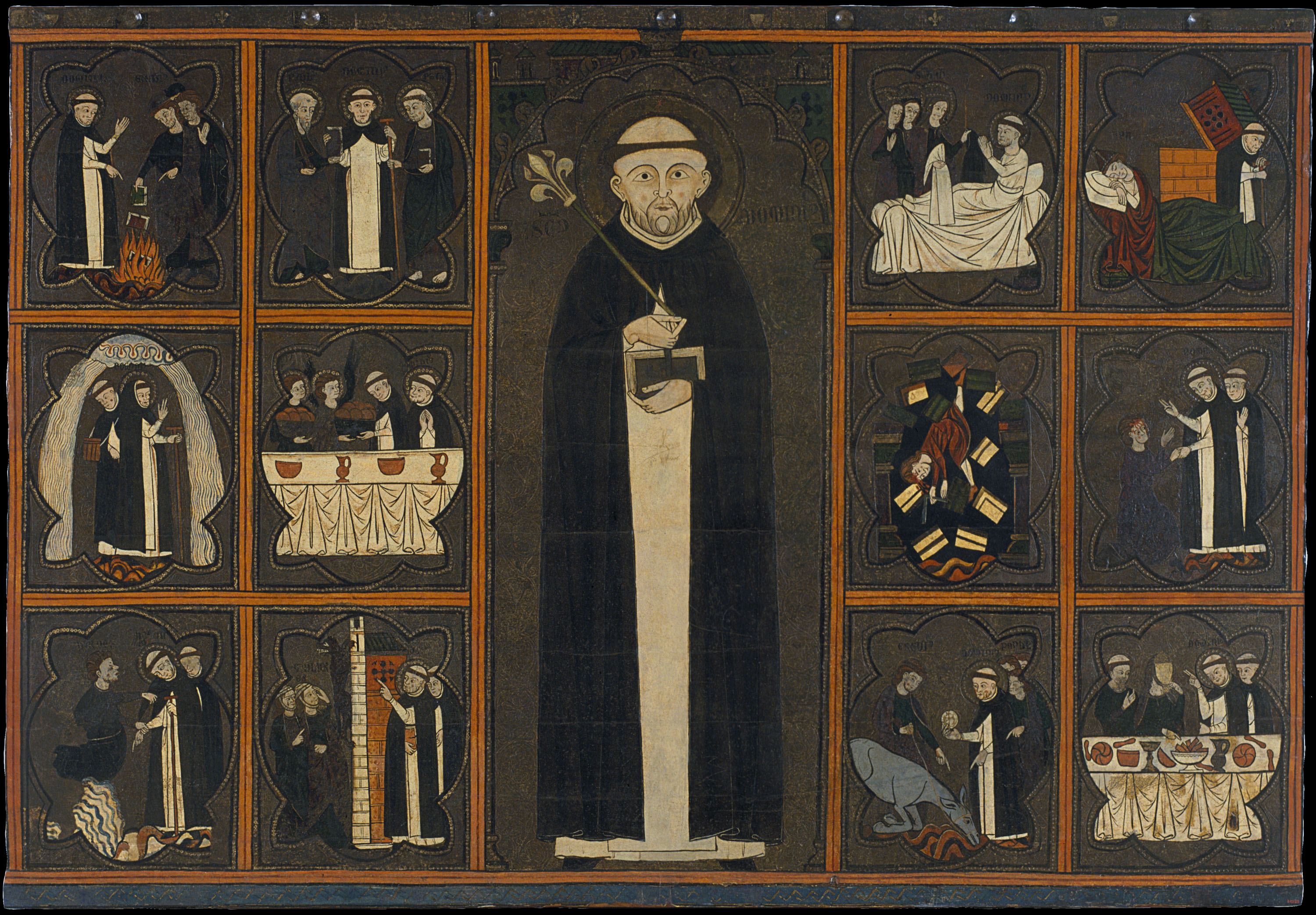 image for: Anònim. Aragó - Taula de sant Domènec de Guzmán - Primer quart del segle XIV