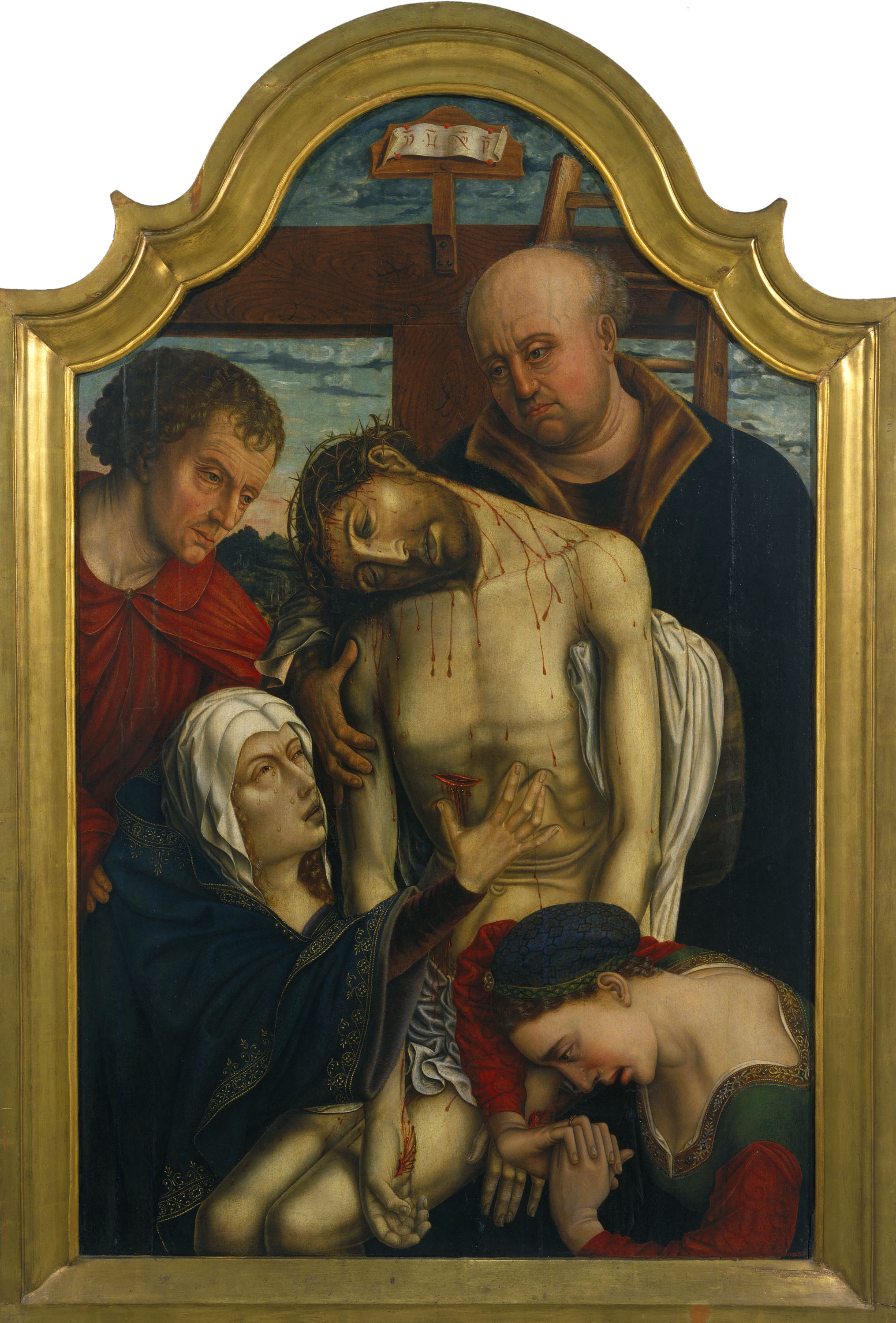 image for: Anònim. Escola hispanoflamenca - Davallament de la Creu - 1500-1510