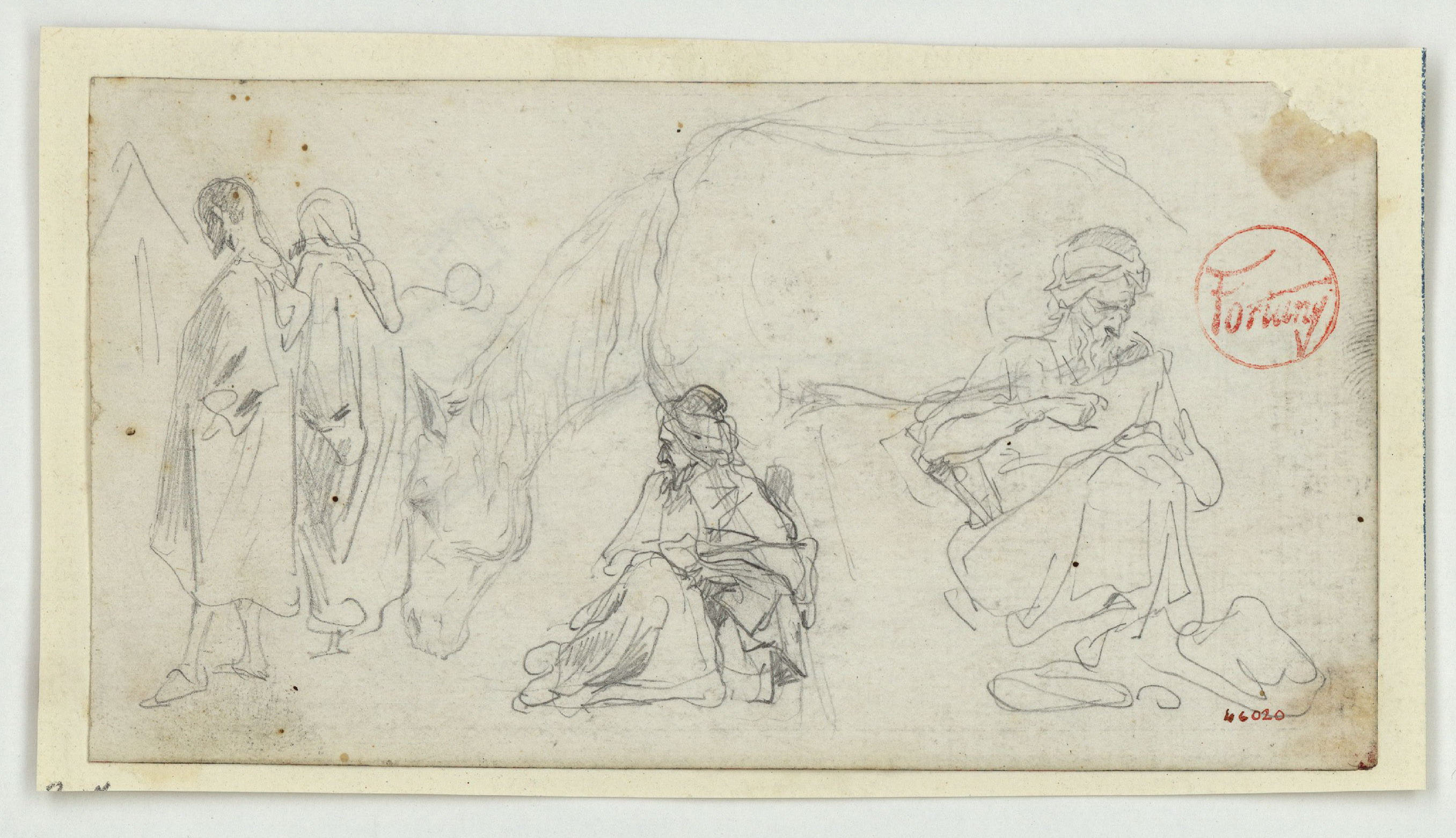 image for: Marià Fortuny - Marroquins i cavall - Cap a 1860-1862