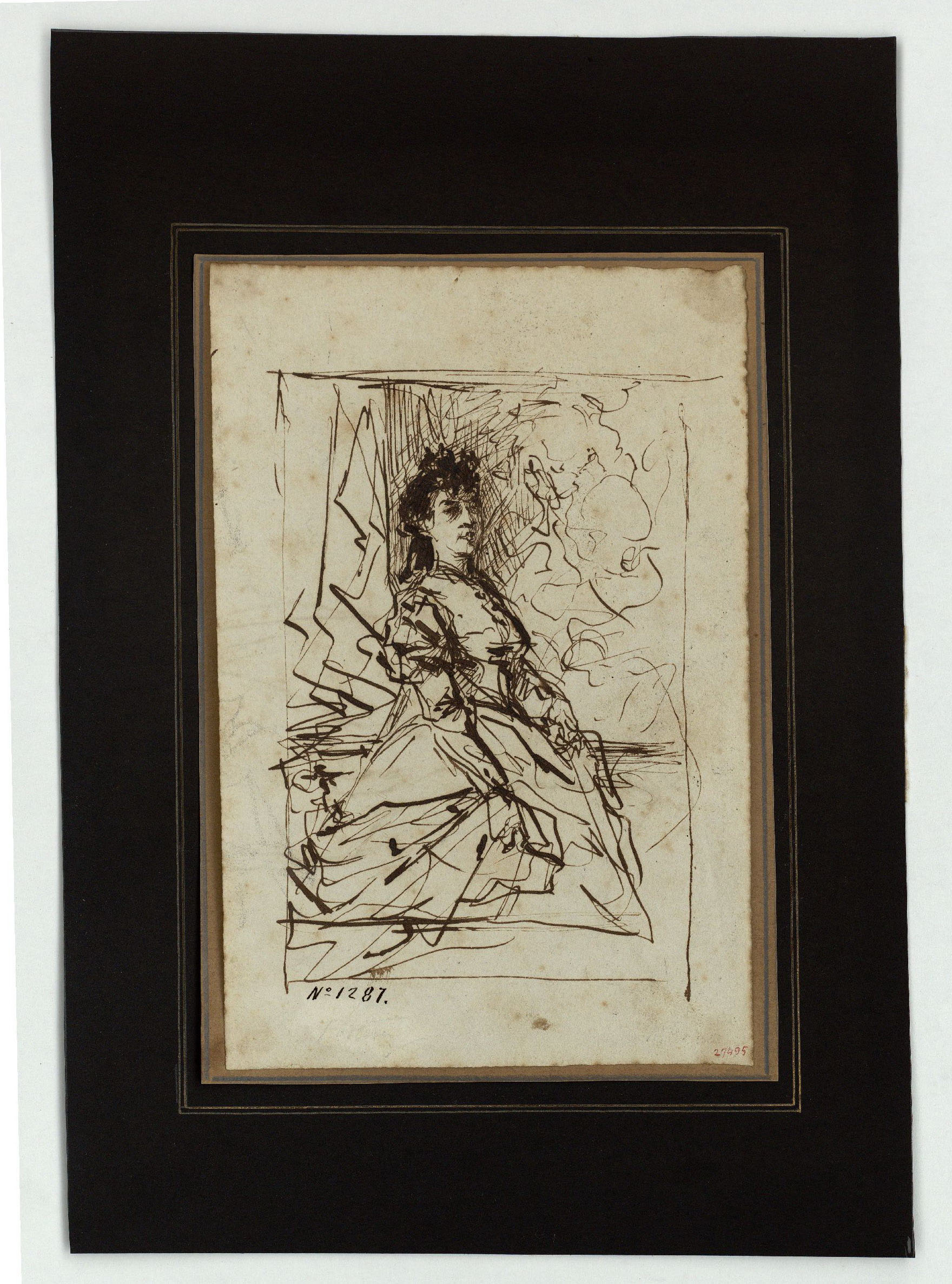 image for: Marià Fortuny - Retrat femení - Cap a 1856-1858