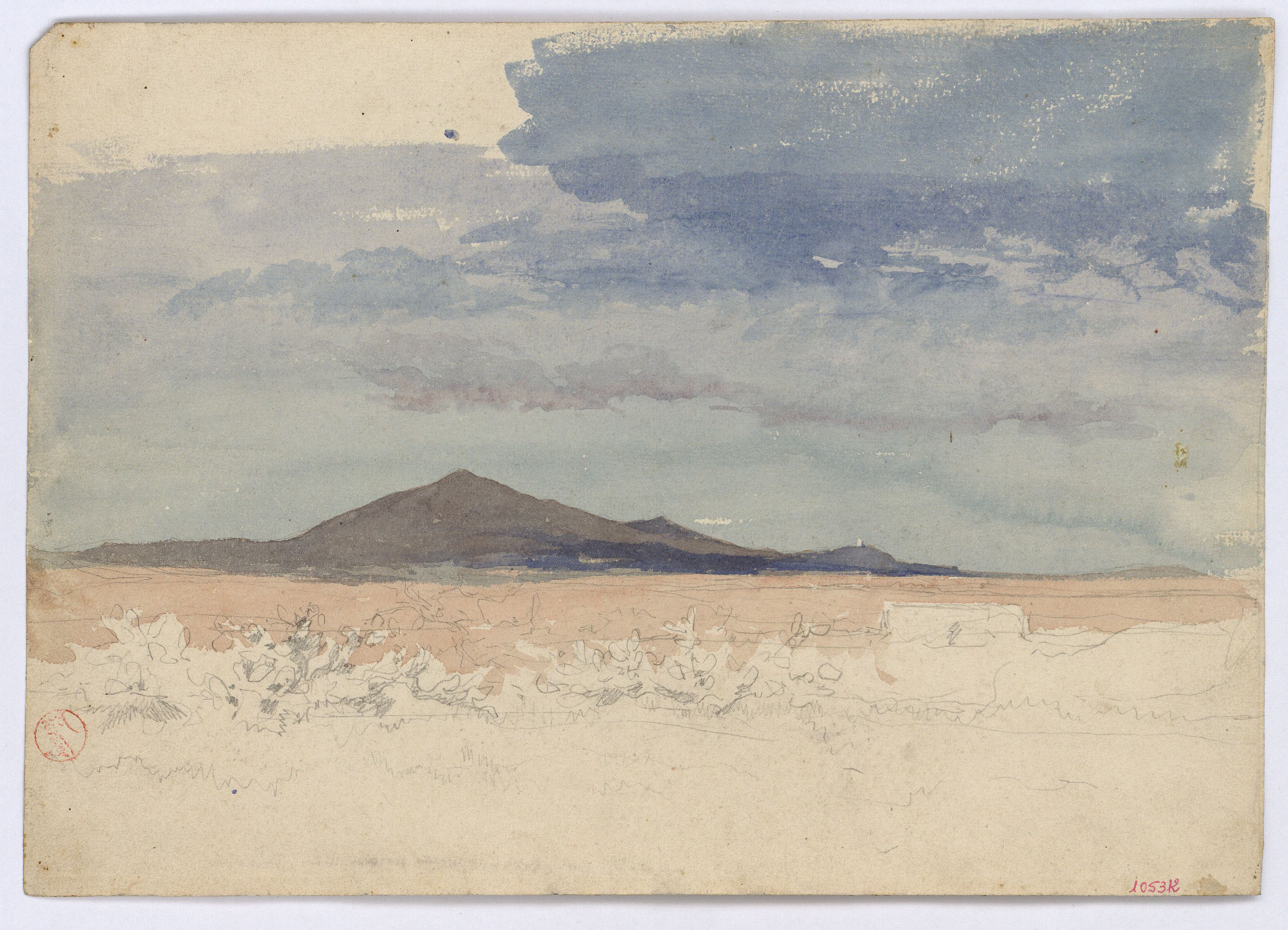 image for: Marià Fortuny - Paisatge marroquí. Estudi per al quadre «La batalla de Tetuan» - Cap a 1860-1862