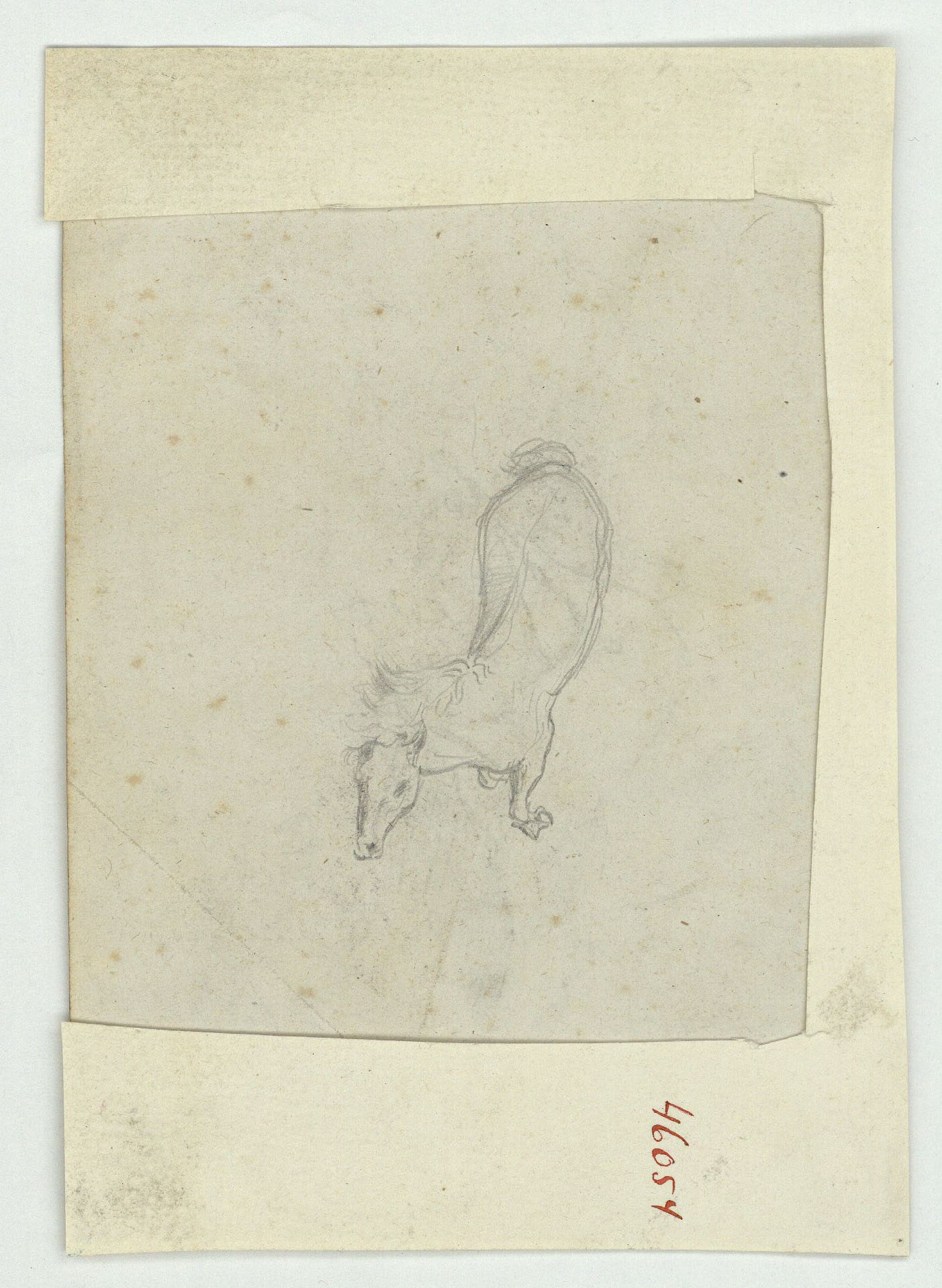 image for: Marià Fortuny - Cavalls ajaguts i esbós de figures (anvers) / Cavall al galop (revers) - Cap a 1860-1862 [1]
