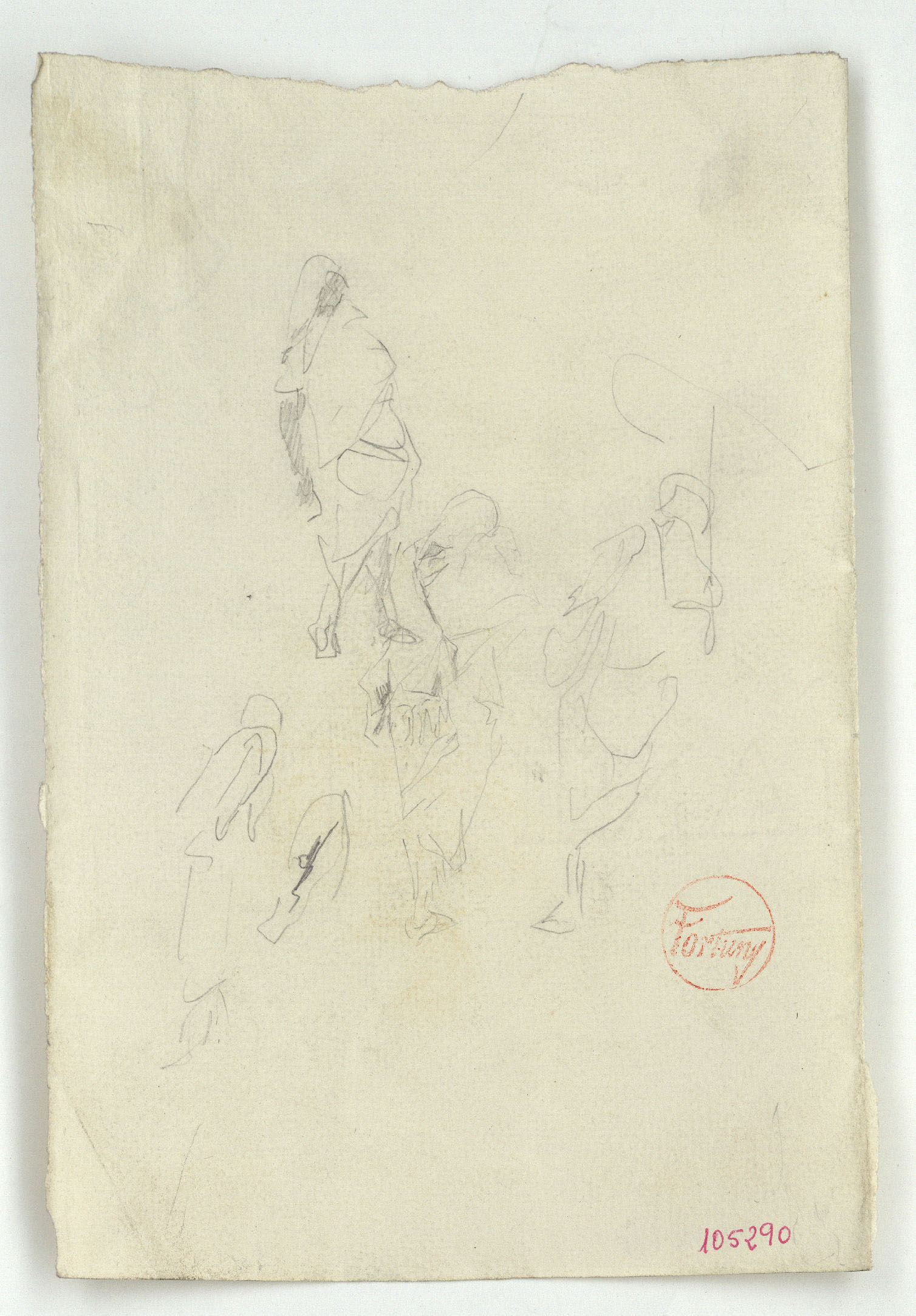 image for: Marià Fortuny - Croquis de marroquins - Cap a 1860-1862