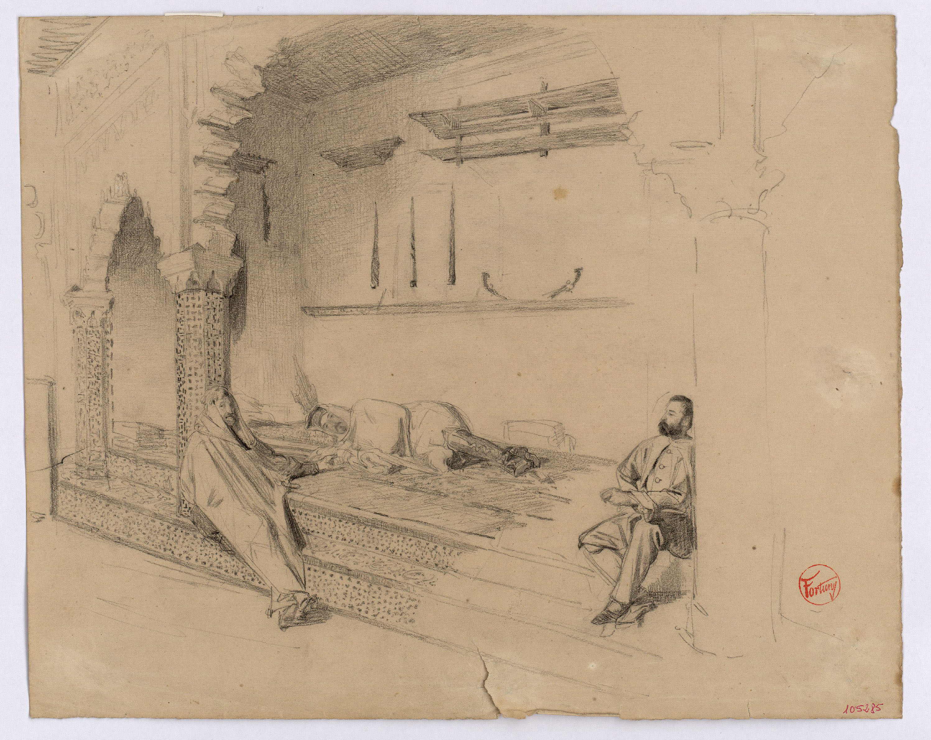 image for: Marià Fortuny - La migdiada - 1860