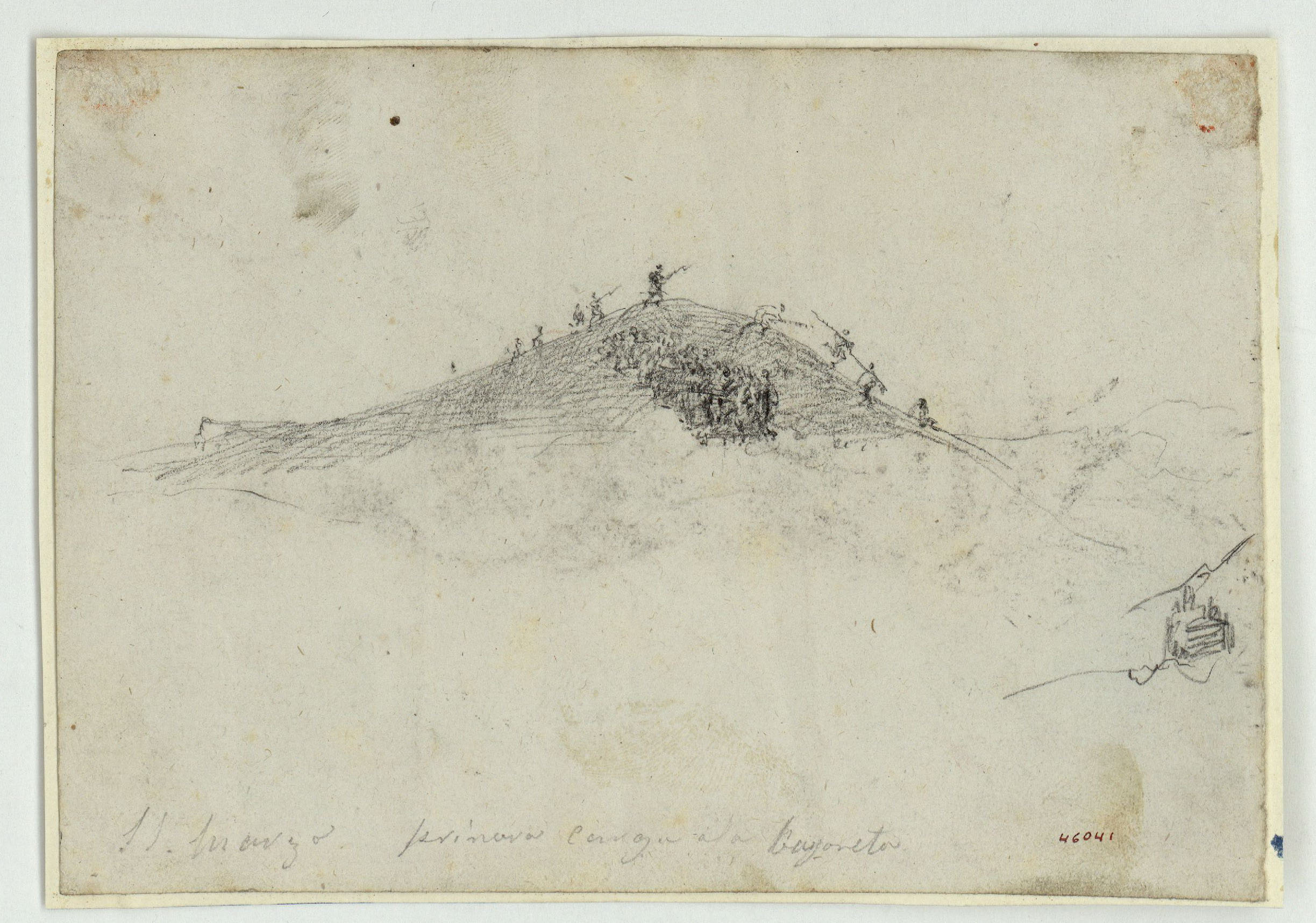 image for: Marià Fortuny - 11 marzo. Primera carga a la bayoneta - Cap a 1860