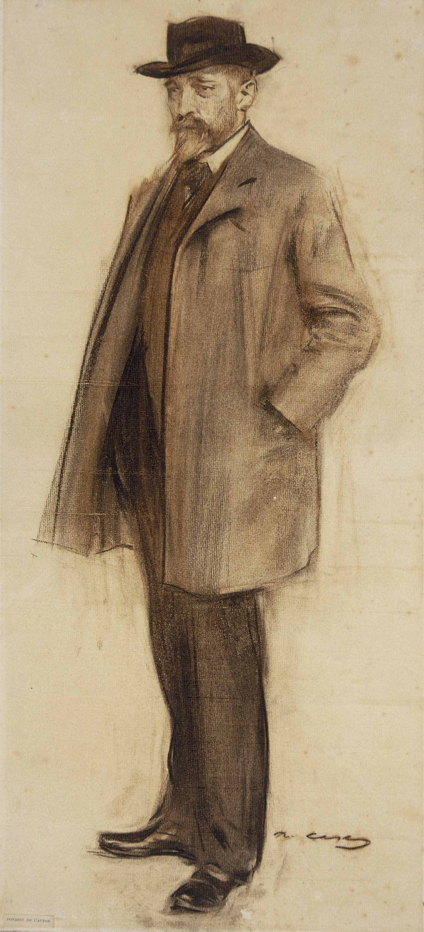 image for: Ramon Casas - Retrat de Manuel Fuxà - Cap a 1900