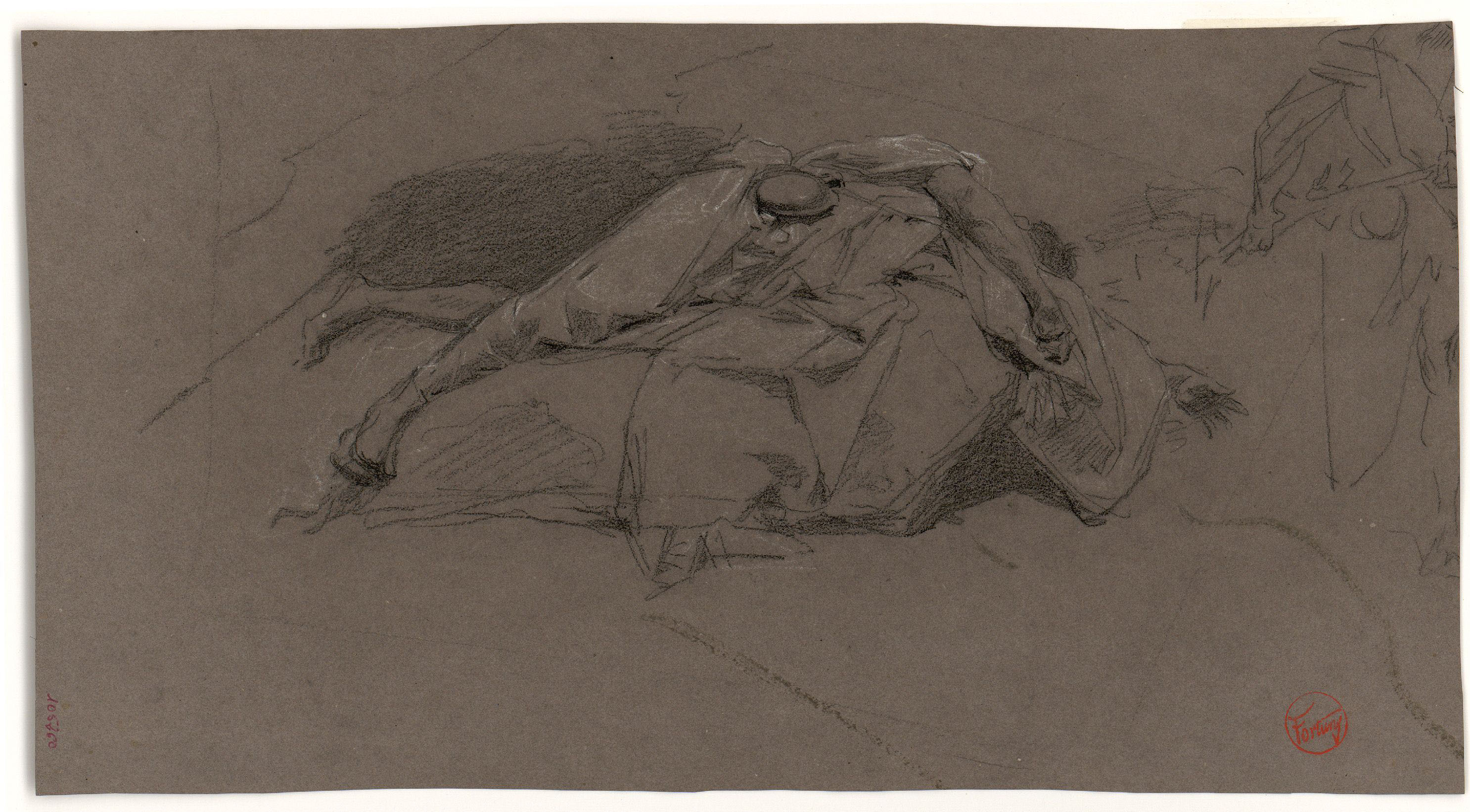 image for: Marià Fortuny - Marroquí ferit. Estudi per al quadre «La batalla de Tetuan» - Cap a 1860