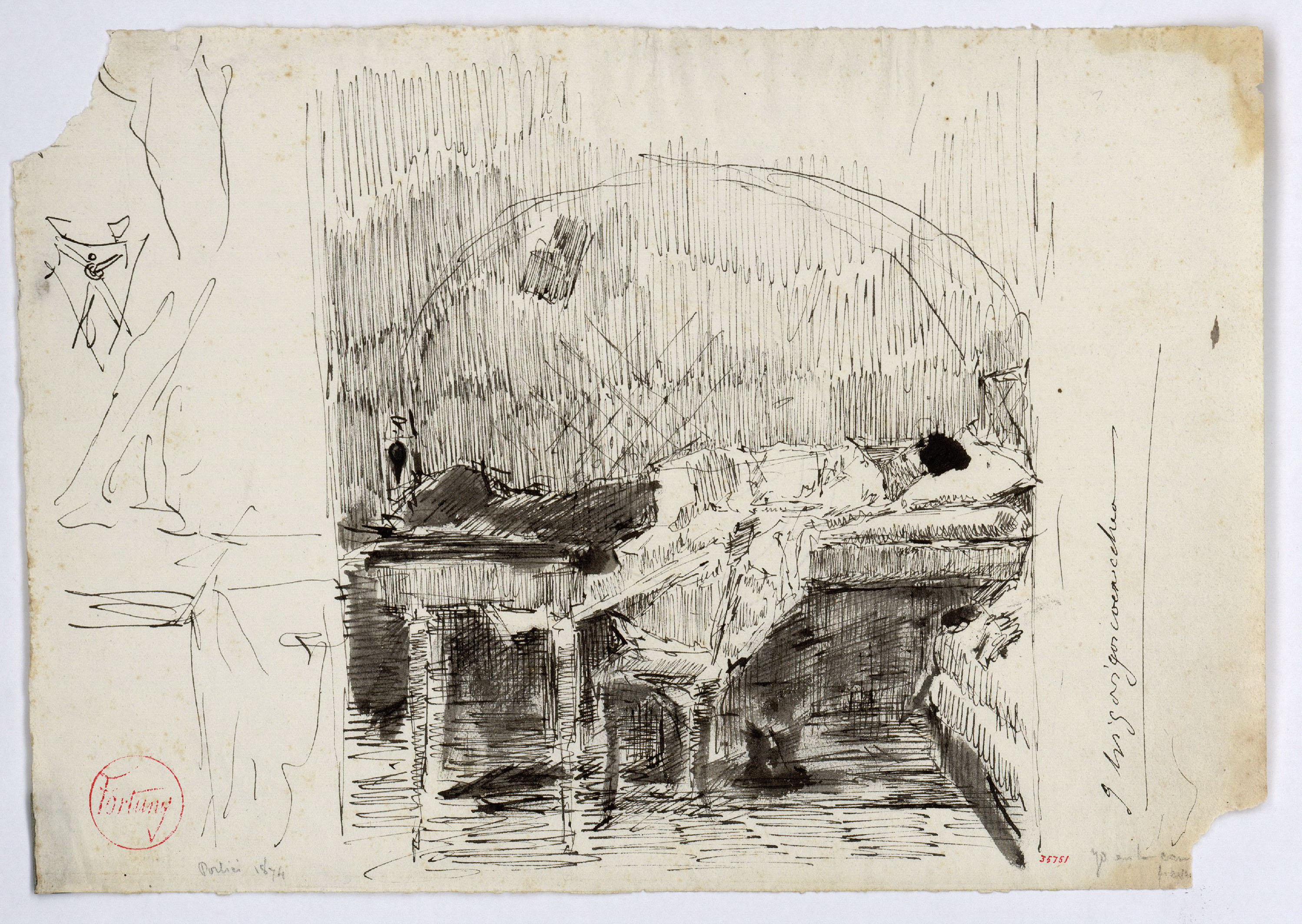 image for: Marià Fortuny - Yo en la cama y con fiebre - Cap a 1874