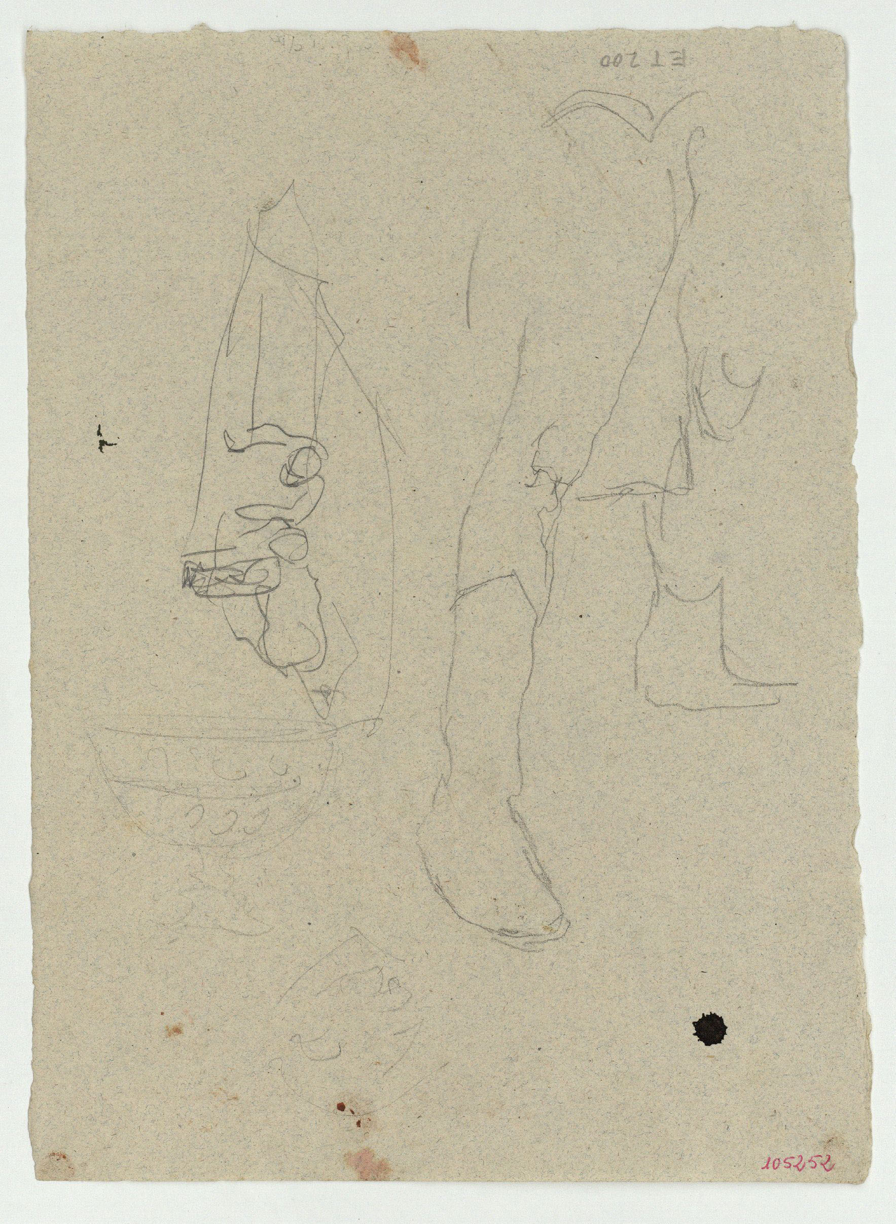 image for: Marià Fortuny - Estudi per al quadre «L'elecció de la model» i altres apunts (anvers) / Estudi per al quadre «L'elecció de la model» (revers) - Cap a 1868-1870