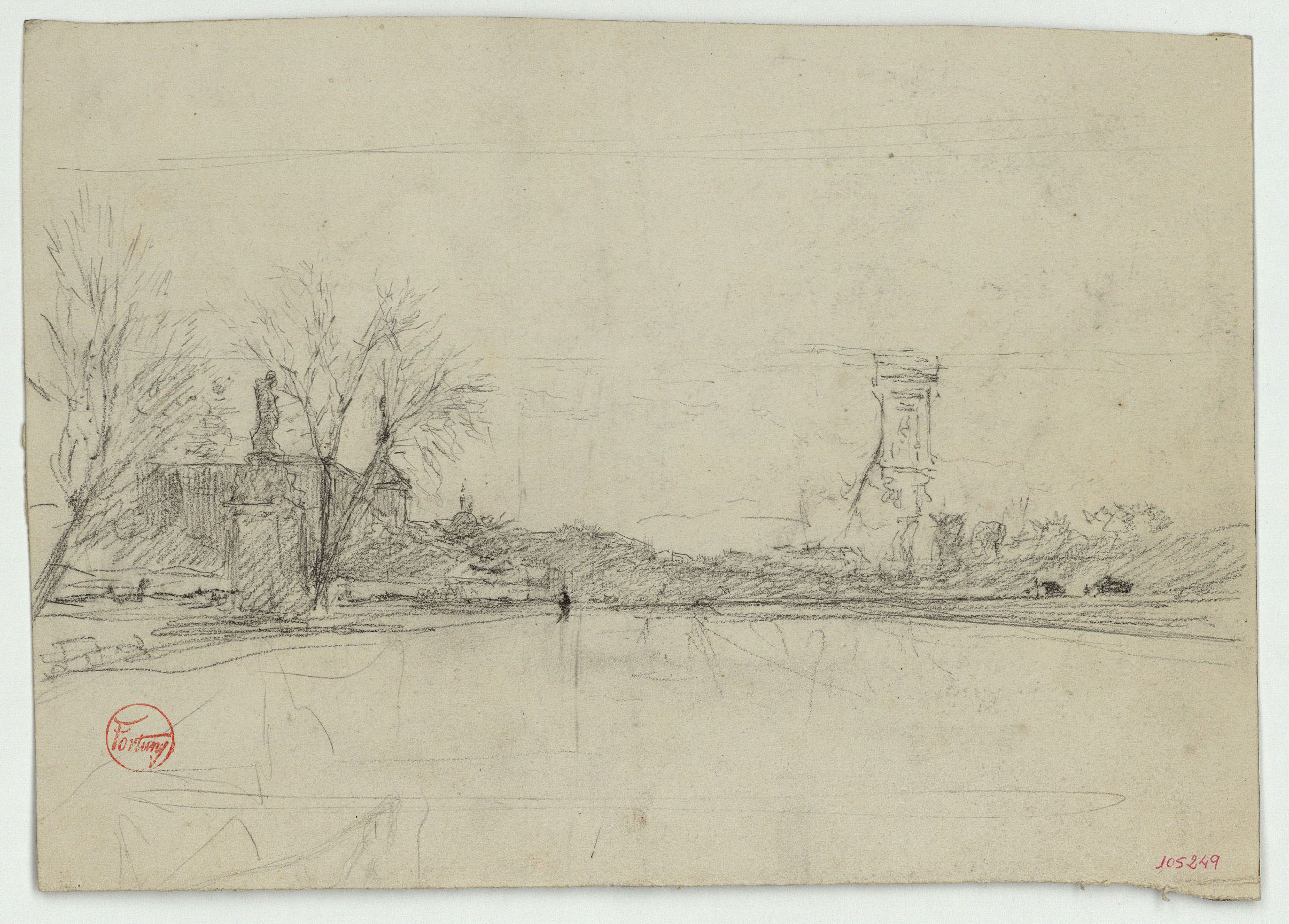 image for: Marià Fortuny - Avinguda d'un parc - Cap a 1867-1870