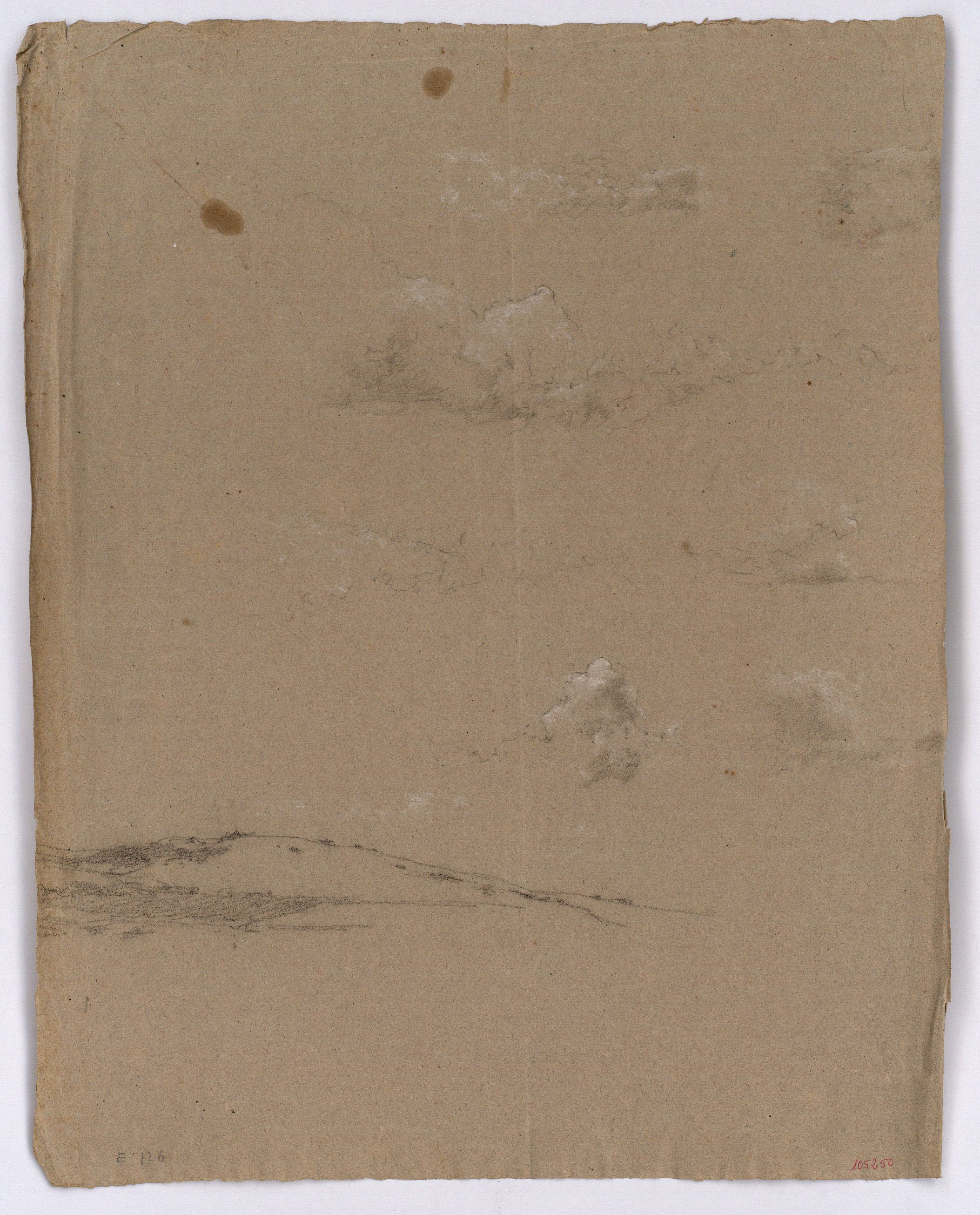 image for: Marià Fortuny - Paisatge amb núvols - Cap a 1860-1862