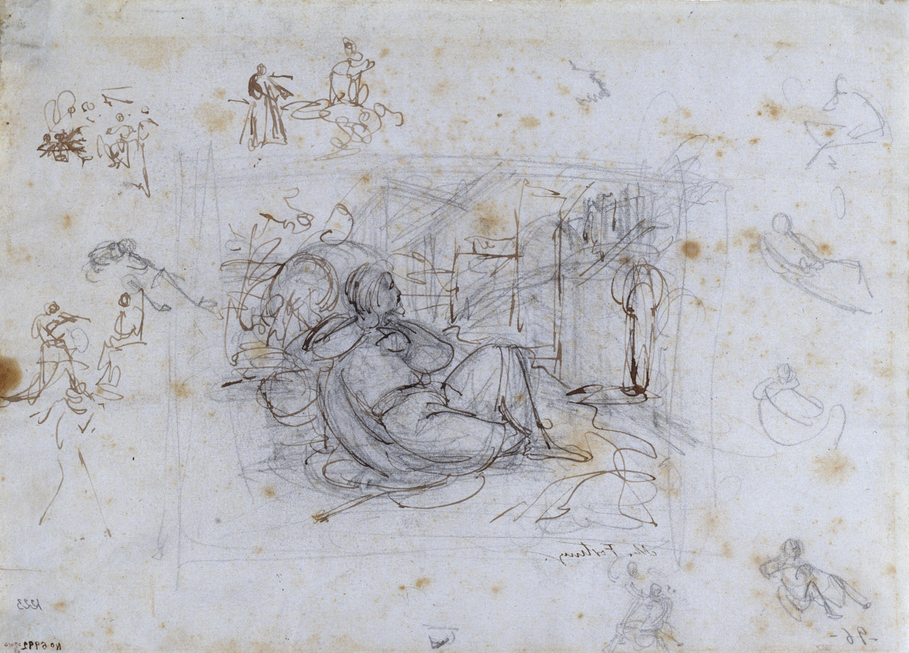 image for: Marià Fortuny - Home ajagut - Cap a 1854-1855