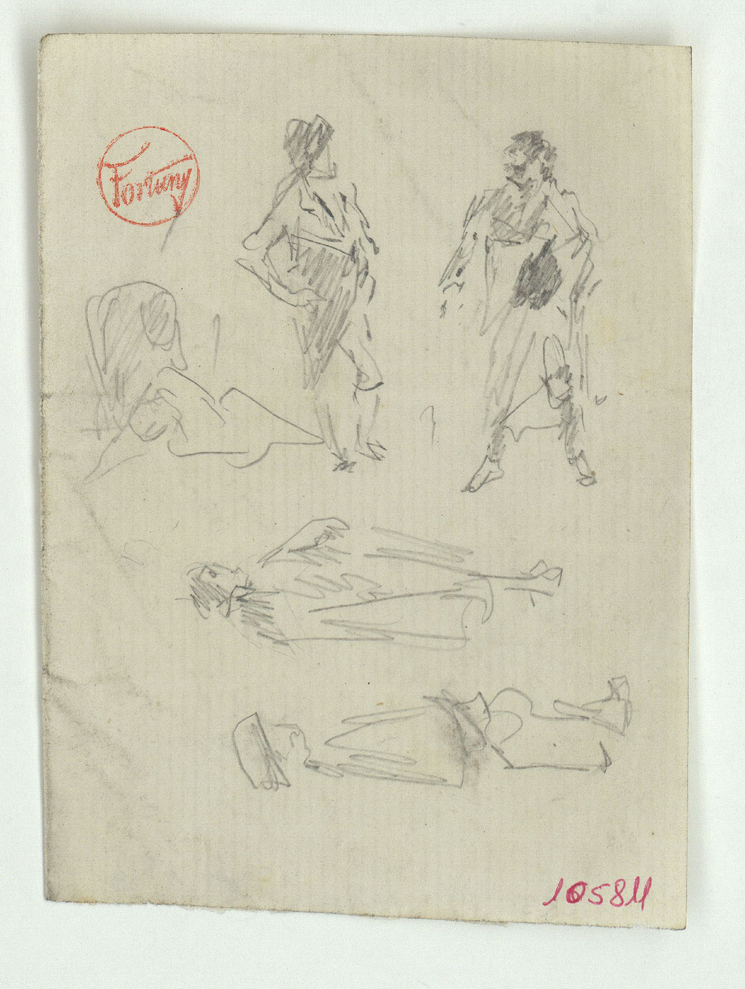 image for: Marià Fortuny - Figures del segle XVIII - Cap a 1866-1872