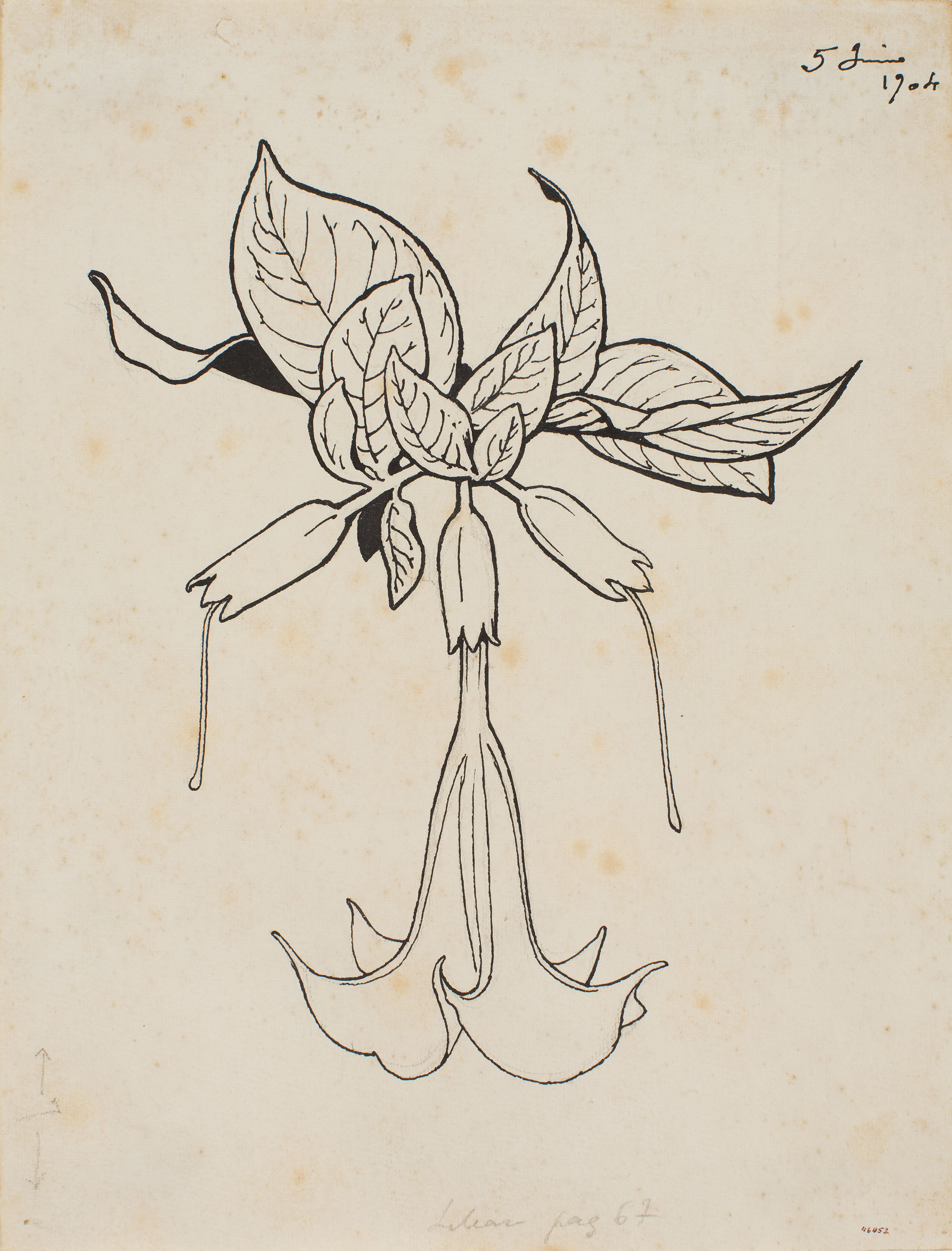 image for: Apel·les Mestres - Trompeta del judici. Culdellàntia per al poema «Liliana» d'Apel·les Mestres - 1904