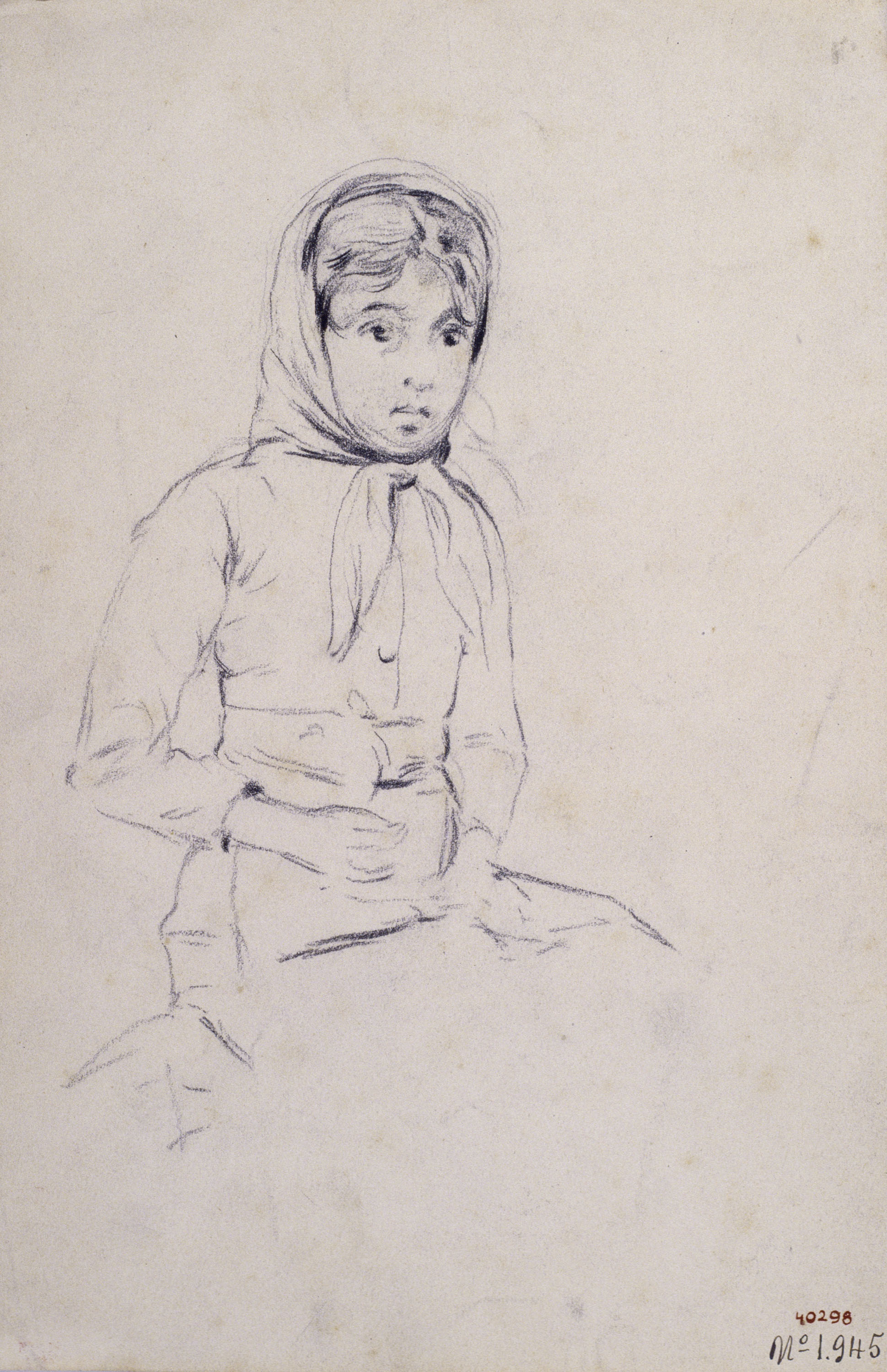 image for: Santiago Rusiñol - Noia asseguda - Cap a 1883