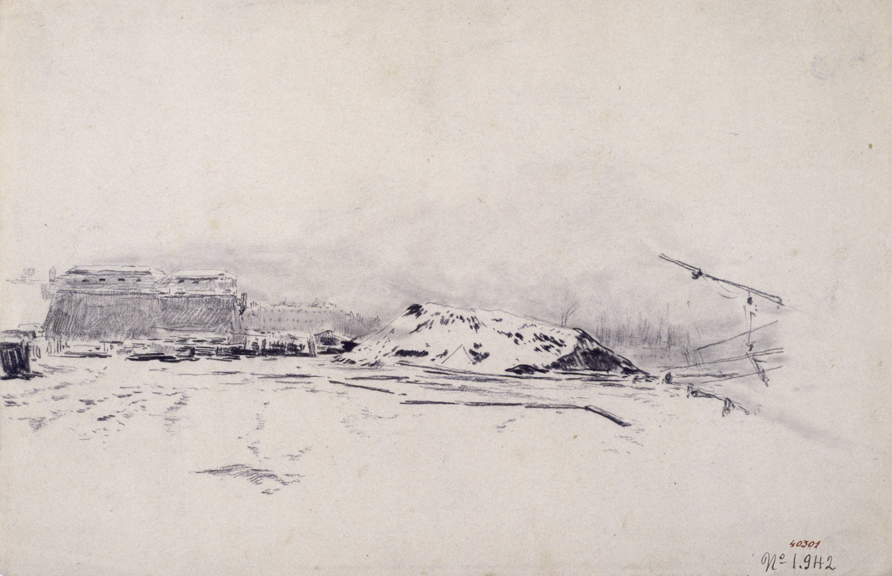 image for: Santiago Rusiñol - Vista del port de Barcelona [?] - Cap a 1883