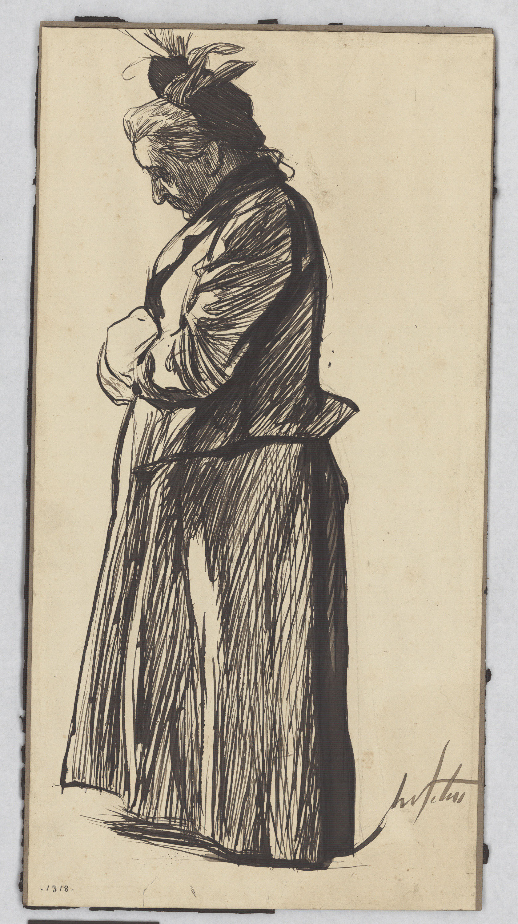 image for: Manuel Feliu de Lemus - Dona vella - Cap a 1900-1910