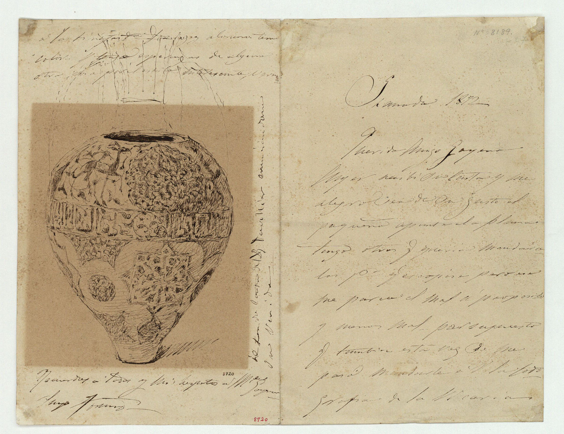 image for: Marià Fortuny - Vas d'estil musulmà - 1872