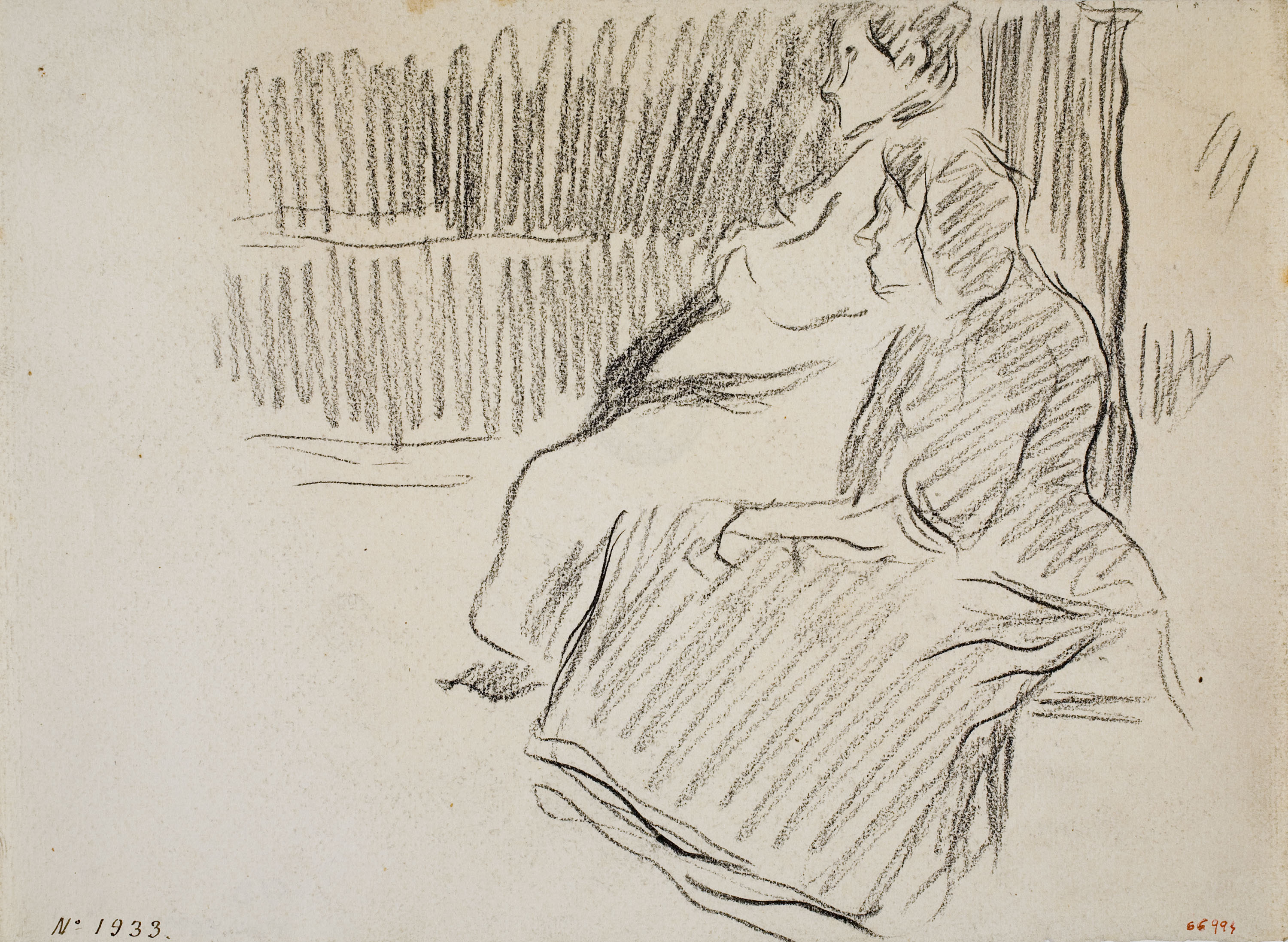 Isidre Nonell - Dones assegudes - Cap a 1894 image for: Isidre Nonell - Dones assegudes - Cap a 1894