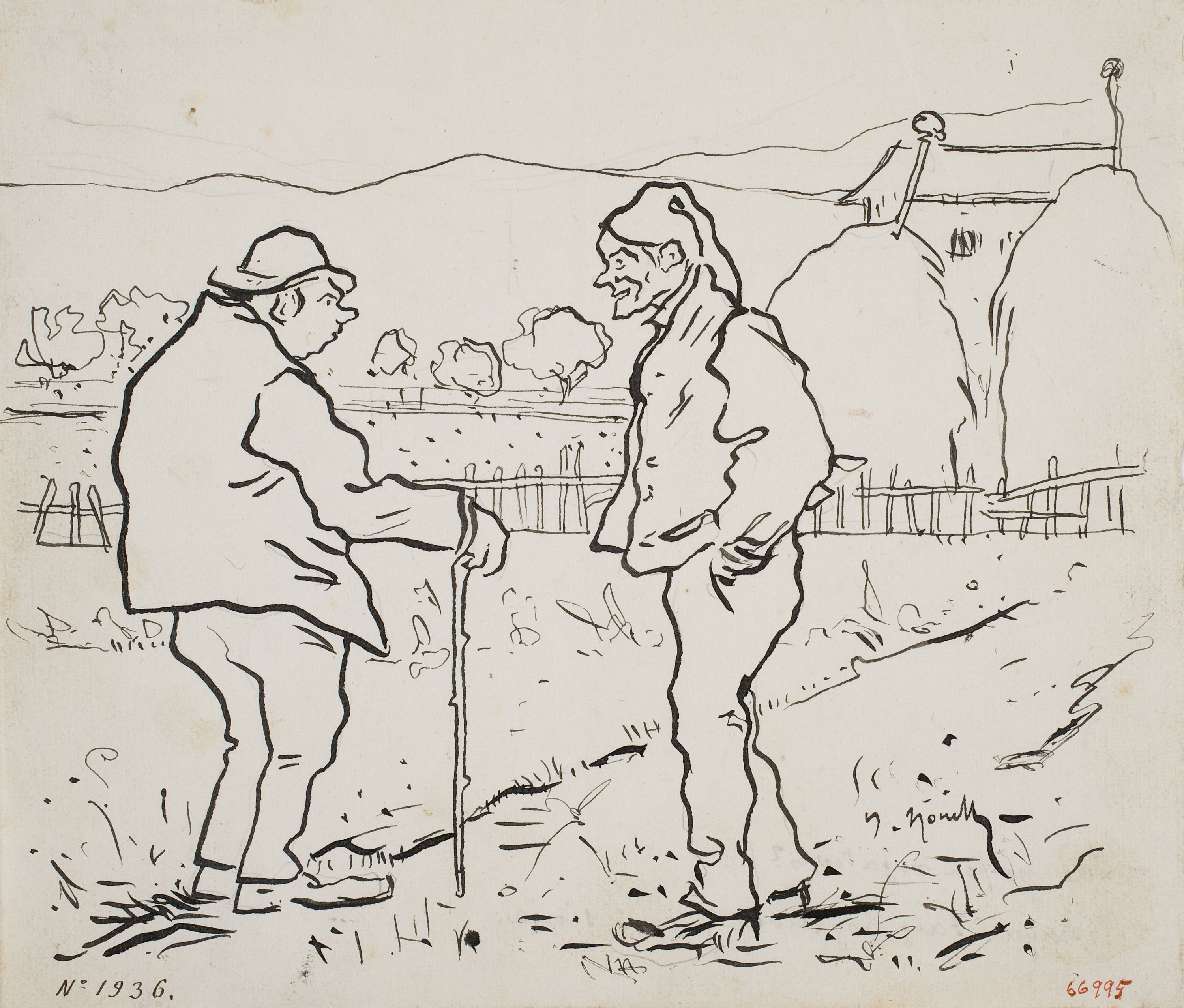 image for: Isidre Nonell - Home de ciutat i pagès - Cap a 1895