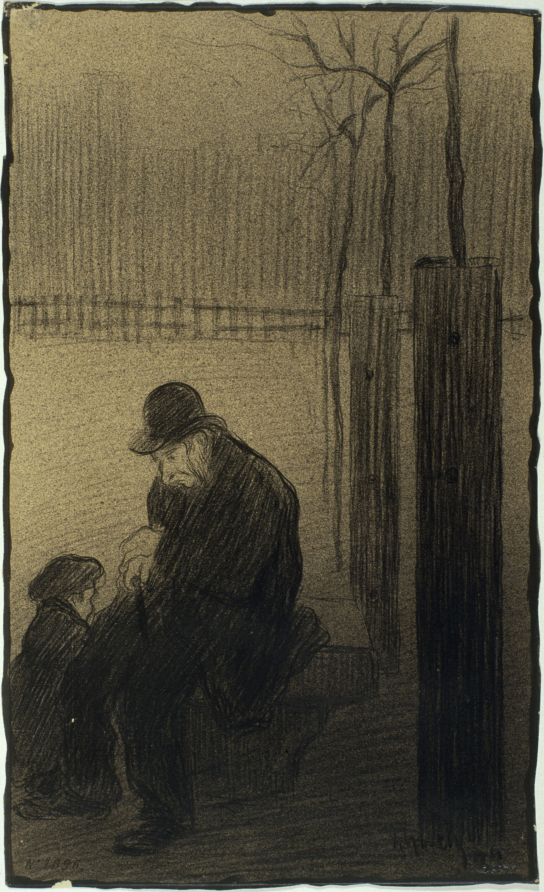 image for: Isidre Nonell - El parc al gener - 1894