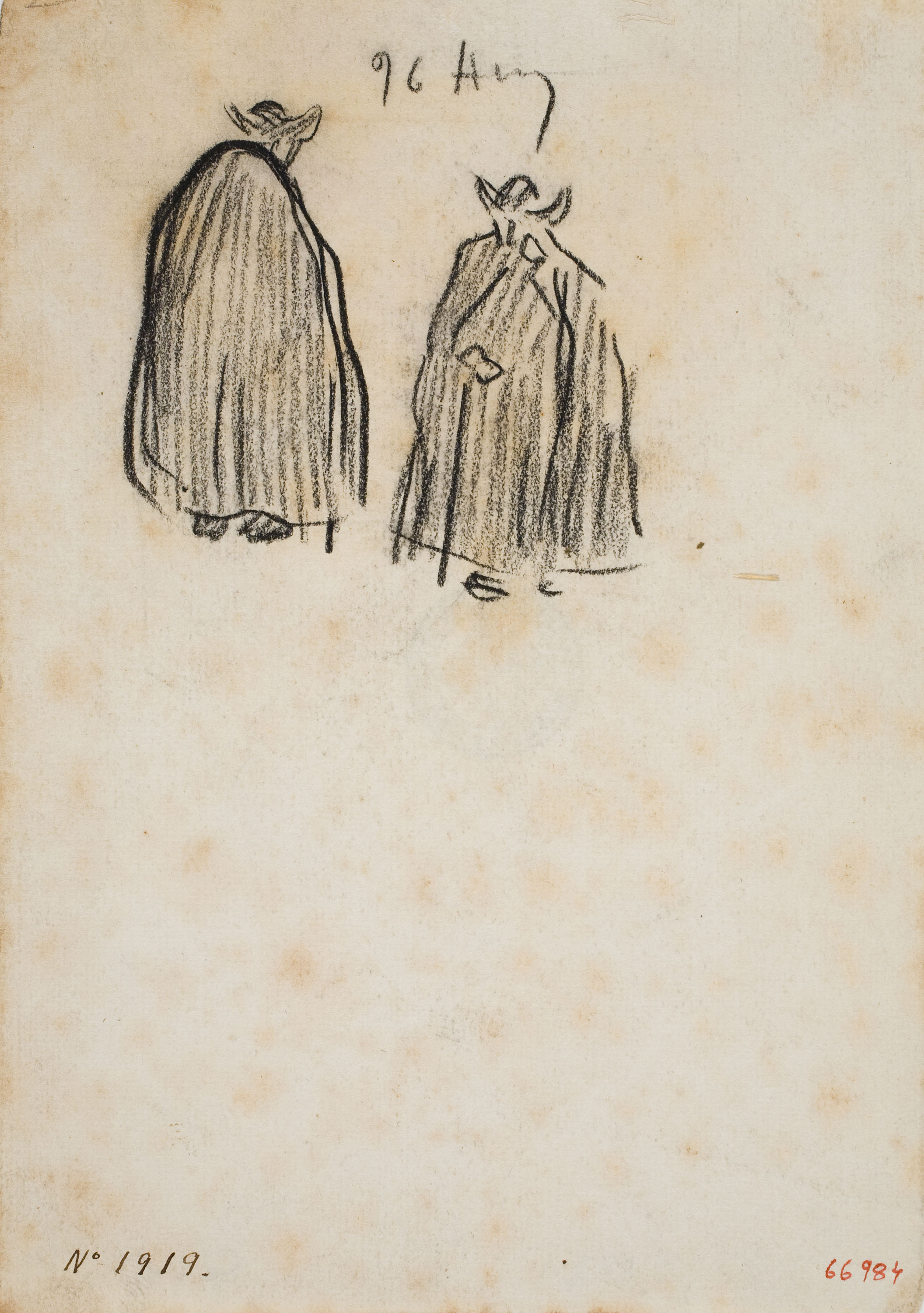 Isidre Nonell - Apunt de figures - 1896 image for: Isidre Nonell - Apunt de figures - 1896